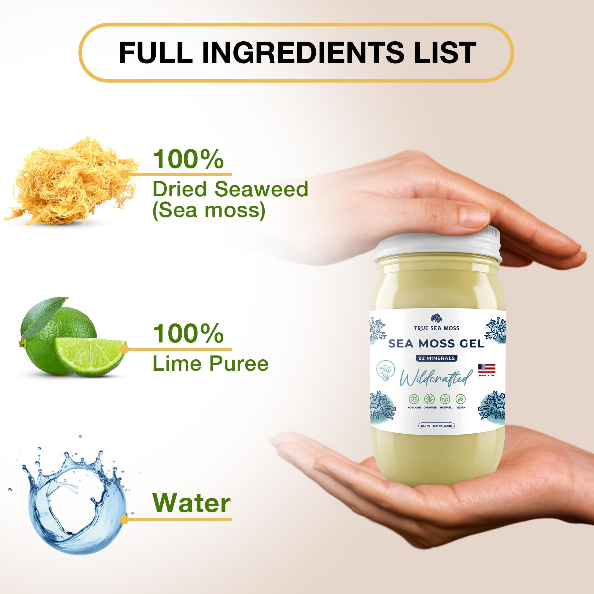 TrueSeaMoss Sea Moss Capsules & Sea Moss Gel