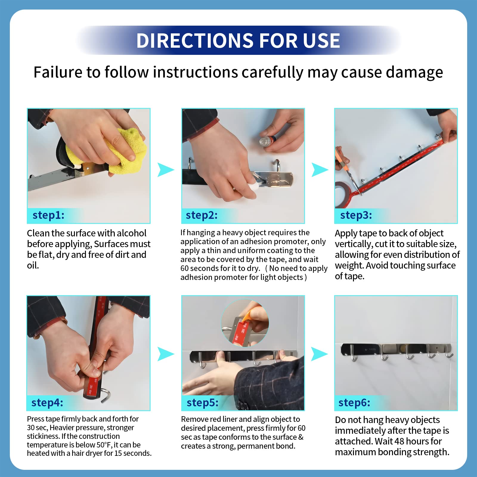 PHIXBEAR Super Strong Adhesion, Heavy Duty Double Sided Tape, Waterproof for Indoor & Outdoor Use, Multipurpose Automotive Wall Mounting Foam Adhesive (0.6in×30ft), 2 Rolls