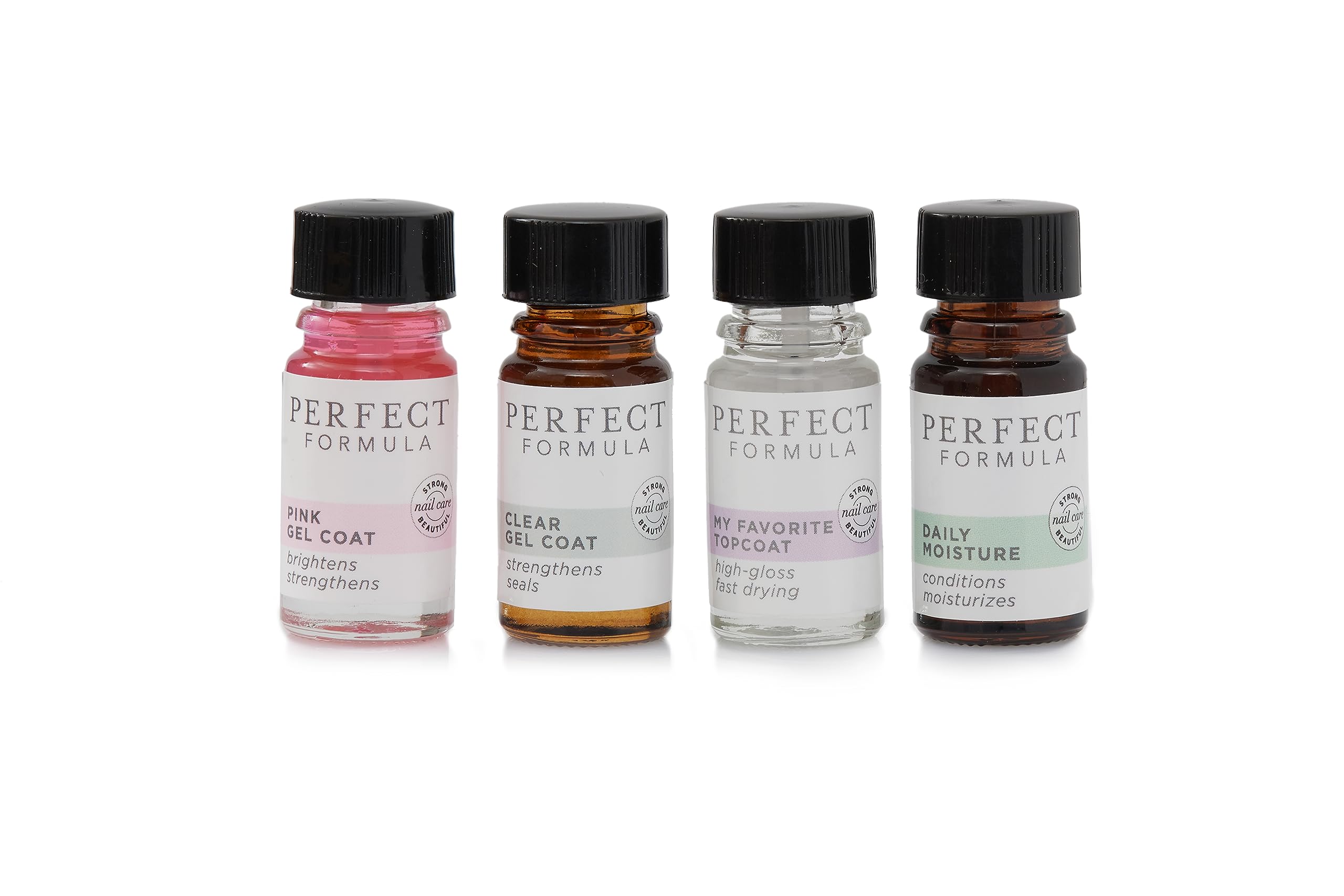 Perfect Formula Nail Collection - The Perfect Keratin Nail Treatment Manicure - A "Suit of Armor for Your Nails" - 4 pieces.