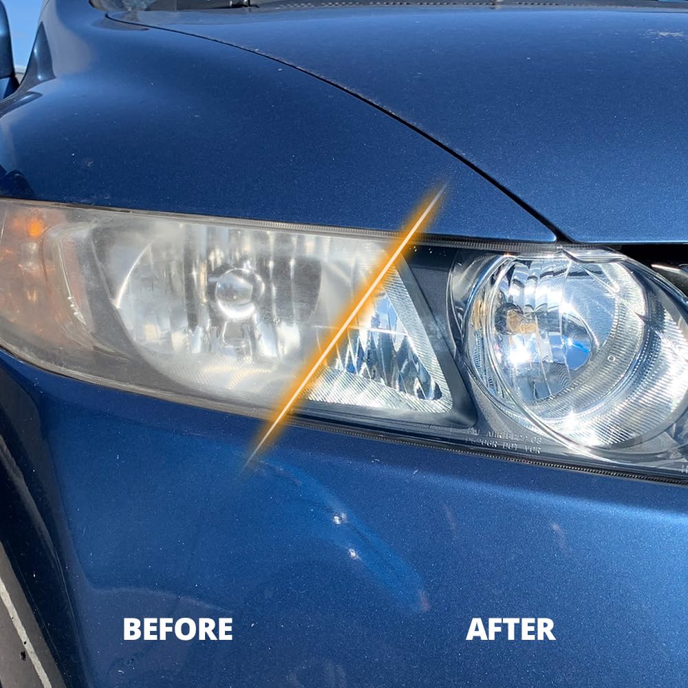 CERAKOTE® Ceramic Headlight Restoration Kit – Guaranteed To Last As Long As You Own Your Vehicle – Brings Headlights back to Like New Condition - 3 Easy Steps - No Power Tools Required