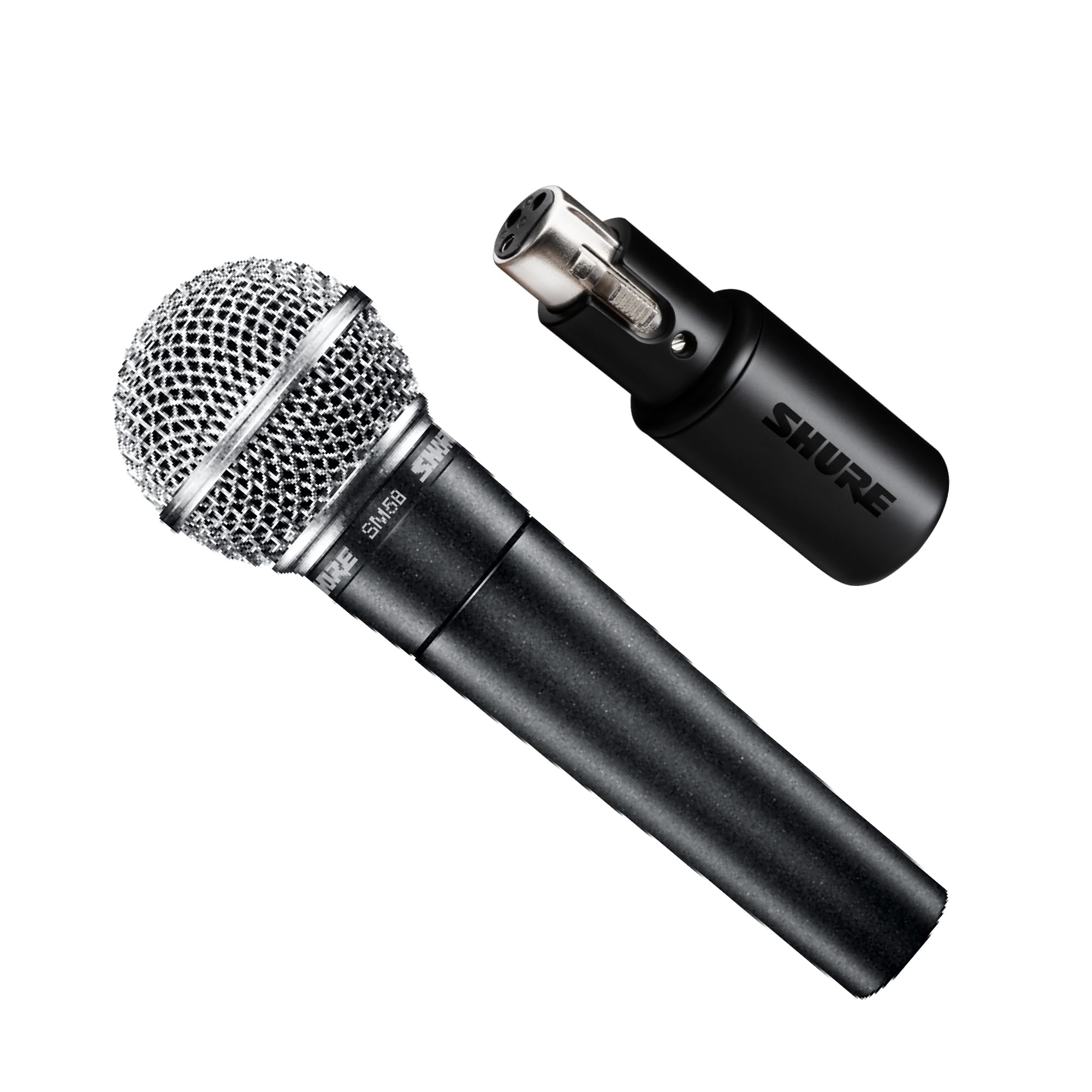 Shure SM58-LC Microphone Bundle with MVX2U XLR-to-USB Digital Interface with Headphone Jack, Integrated Pre-amp with 60dB Gain Control, Zero-Latency Monitoring, 48V Phantom Power and USB-C Cable