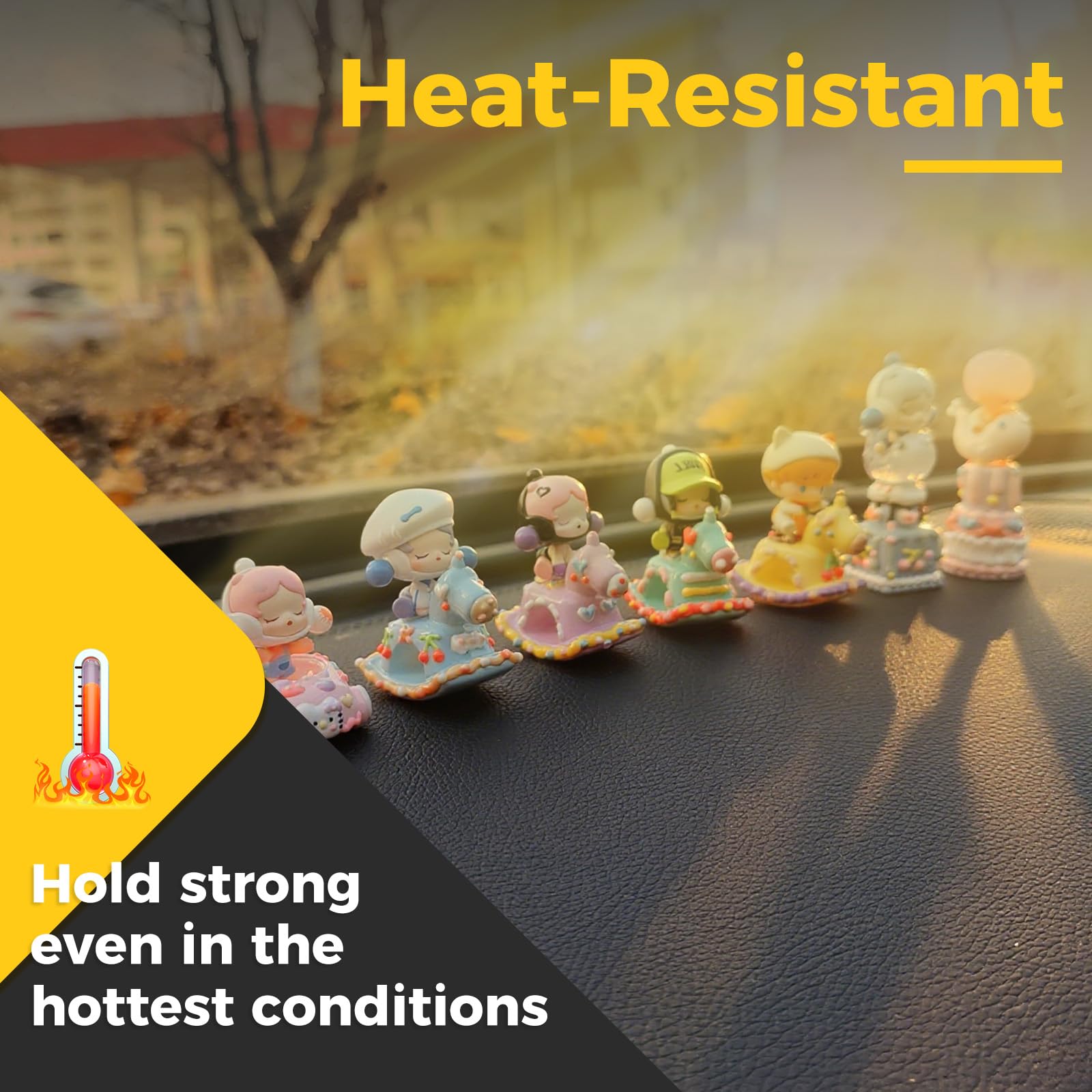 PHIXBEAR 130 Pcs Blind Boxes Easy to Peel Clear Removable Sticky Adhesive Mounting Putty, Waterproof No Traces Adhesive Sticke for Figurines, Handicrafts, Festival Decorations, Posters 1.18" & 0.8"