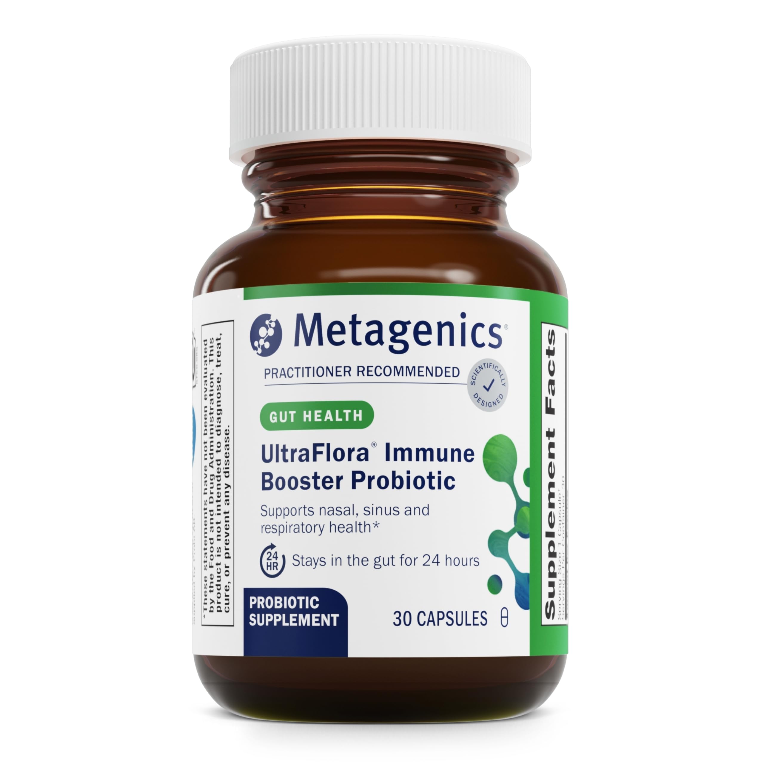 Metagenics UltraFlora Immune Booster - Daily Probiotic - Healthy Nasal, Sinus, & Respiratory Function* - 30 Count