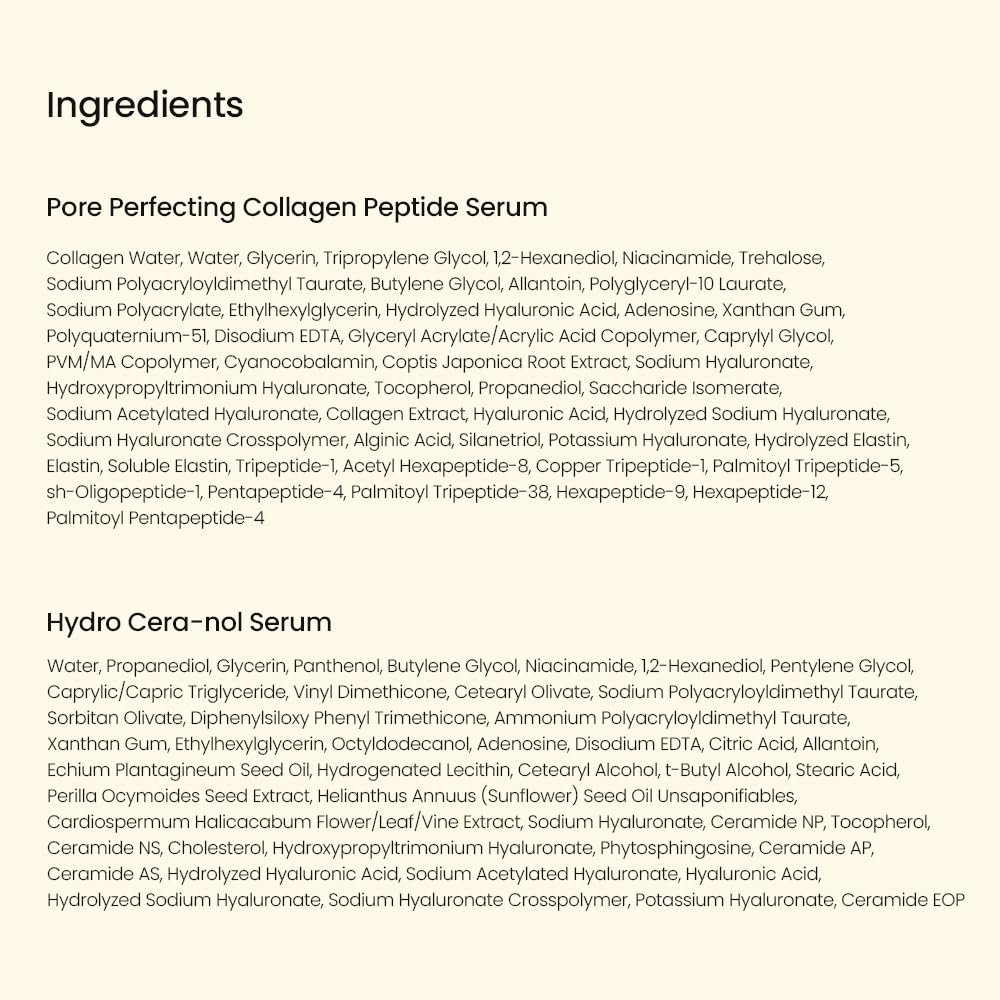BIODANCE Serum Discovery Set: 4 Mini Serums Set, Korean Skin Care with Collagen Peptide, Ceramide Panthenol, Sea Kelp, Vitamin C Niacinamide, Skin Care Set | 10ml x 4 Serums