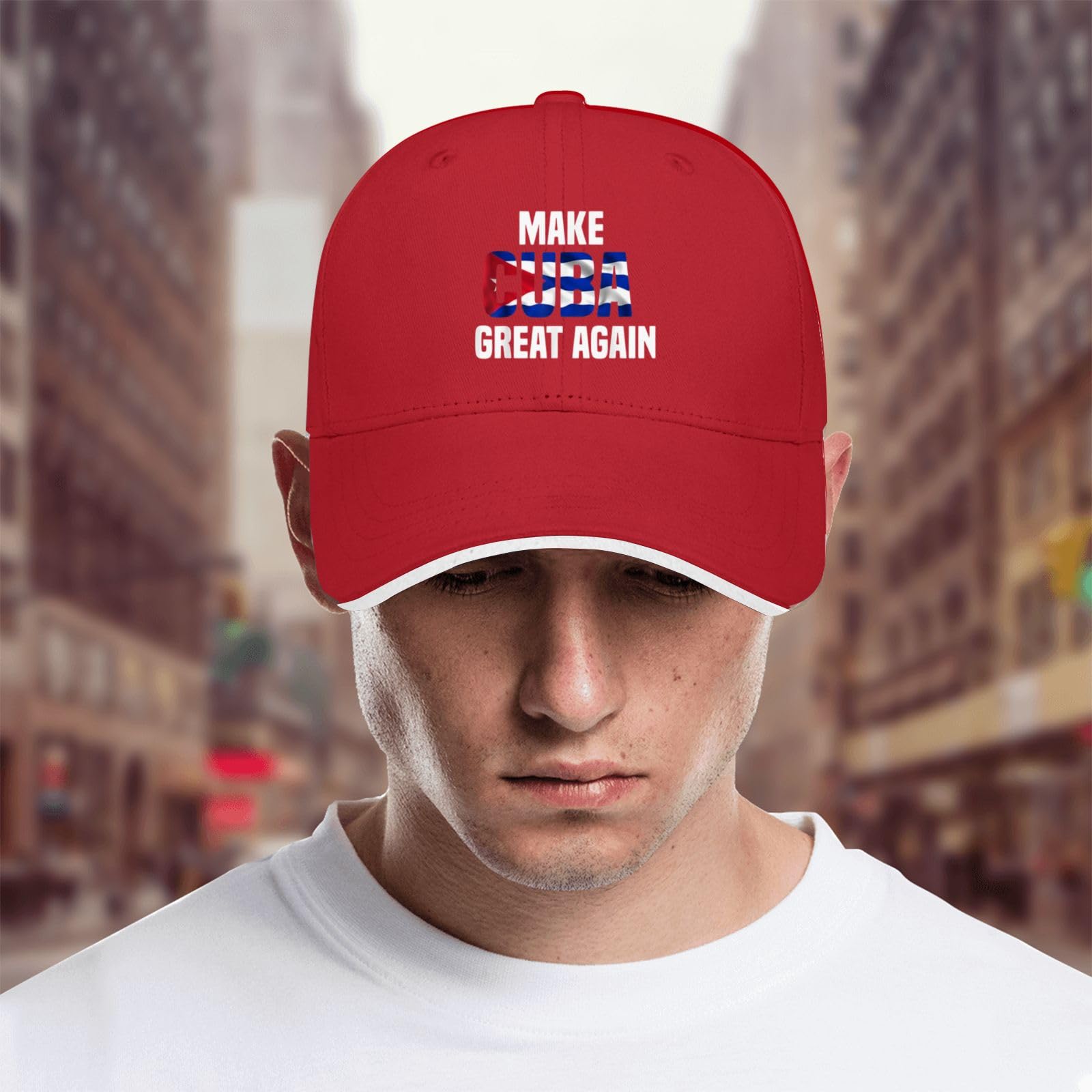 liabiliies Make Cuba Great Again Hat for Women Baseball Hat Funny Birthday Gifts for Men Red
