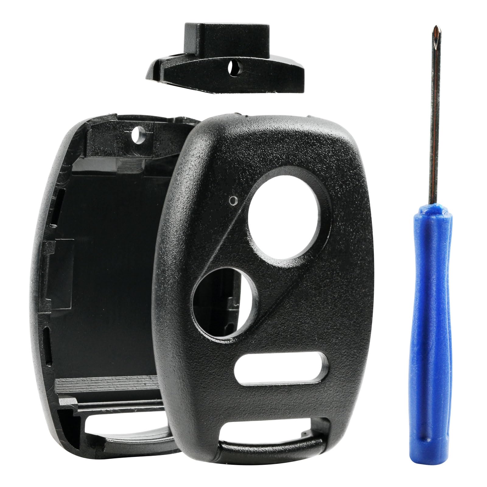 USA Remote CUTTING NOT REQUIRED - Key Fob Keyless Entry Remote Shell Case & Pad fits Honda Accord/Civic/CR-V/Fit/Odyssey/Pilot/Ridgeline/CR-Z