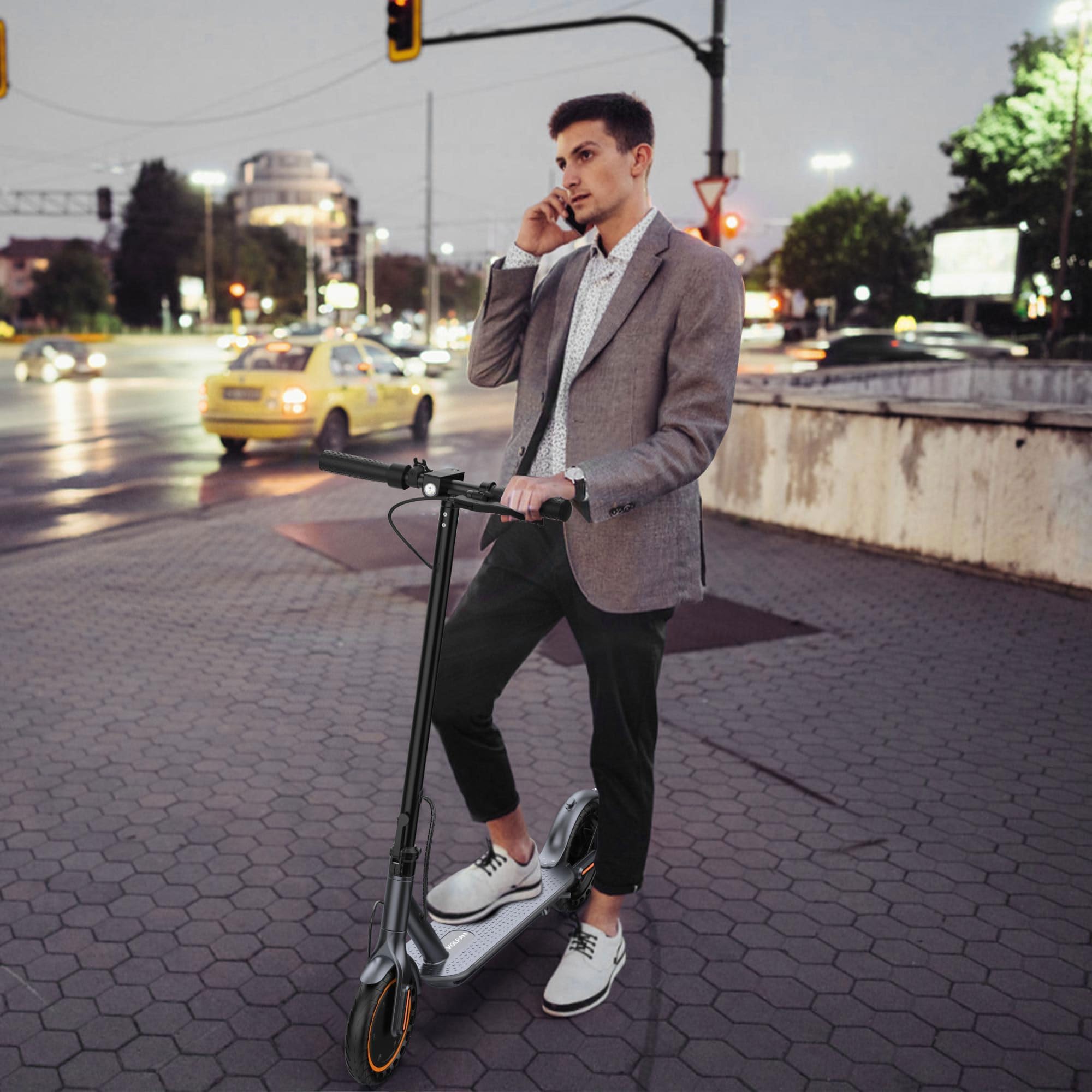 Adult Electric Scooter, Max Speed 19/21MPH, Up to 21-28 Miles Range, 500W/350WMotor Adult E-Scooter, Foldable Scooter with Dual Braking, Smart APP