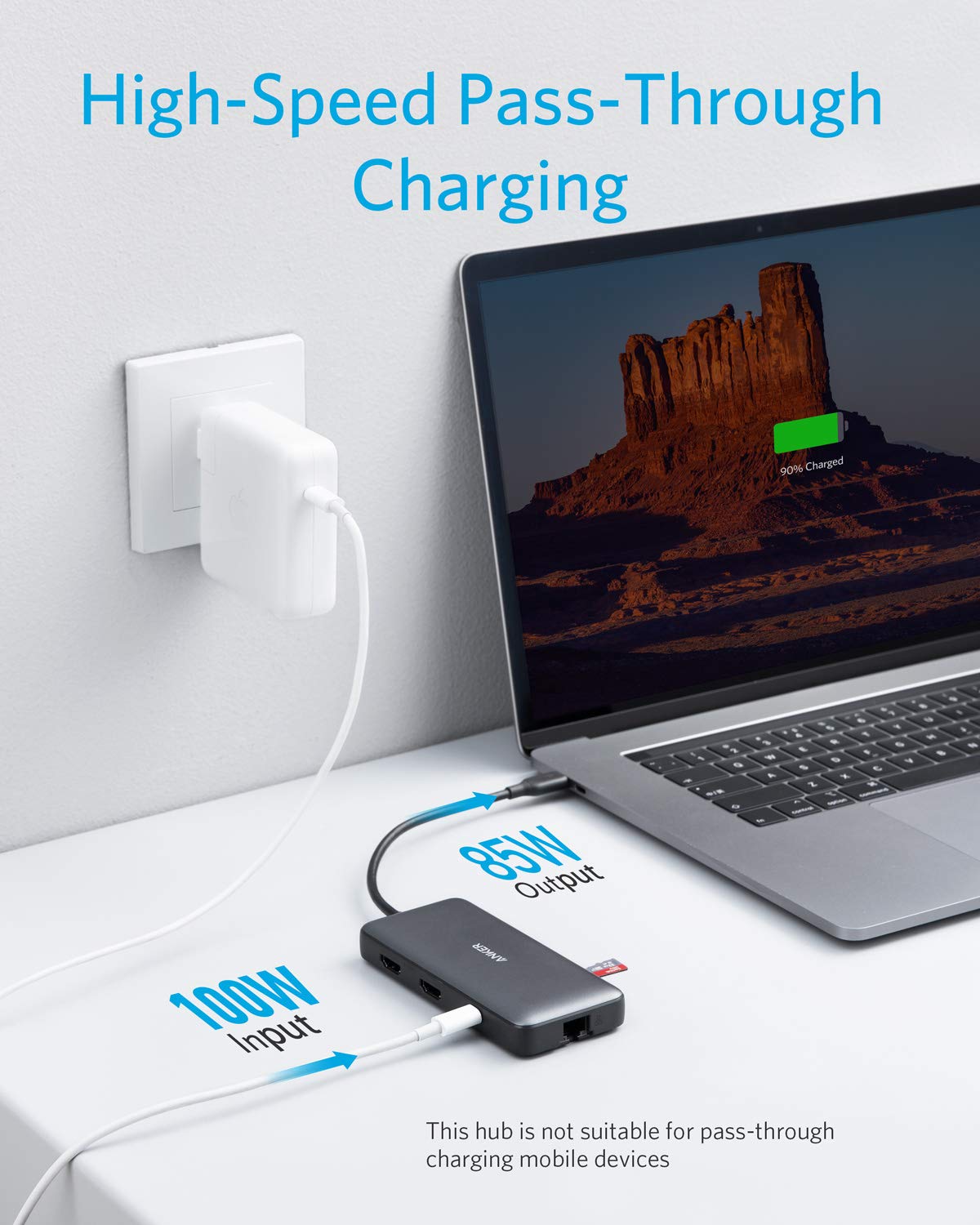 Anker 553 USB-C Hub, 8-in-1 USB C Dock, Dual 4K HDMI USB C to USB Adapter, 1 Gbps Ethernet USB Hub, 100W Power Delivery, SD Card Reader for MacBook Pro, XPS and More