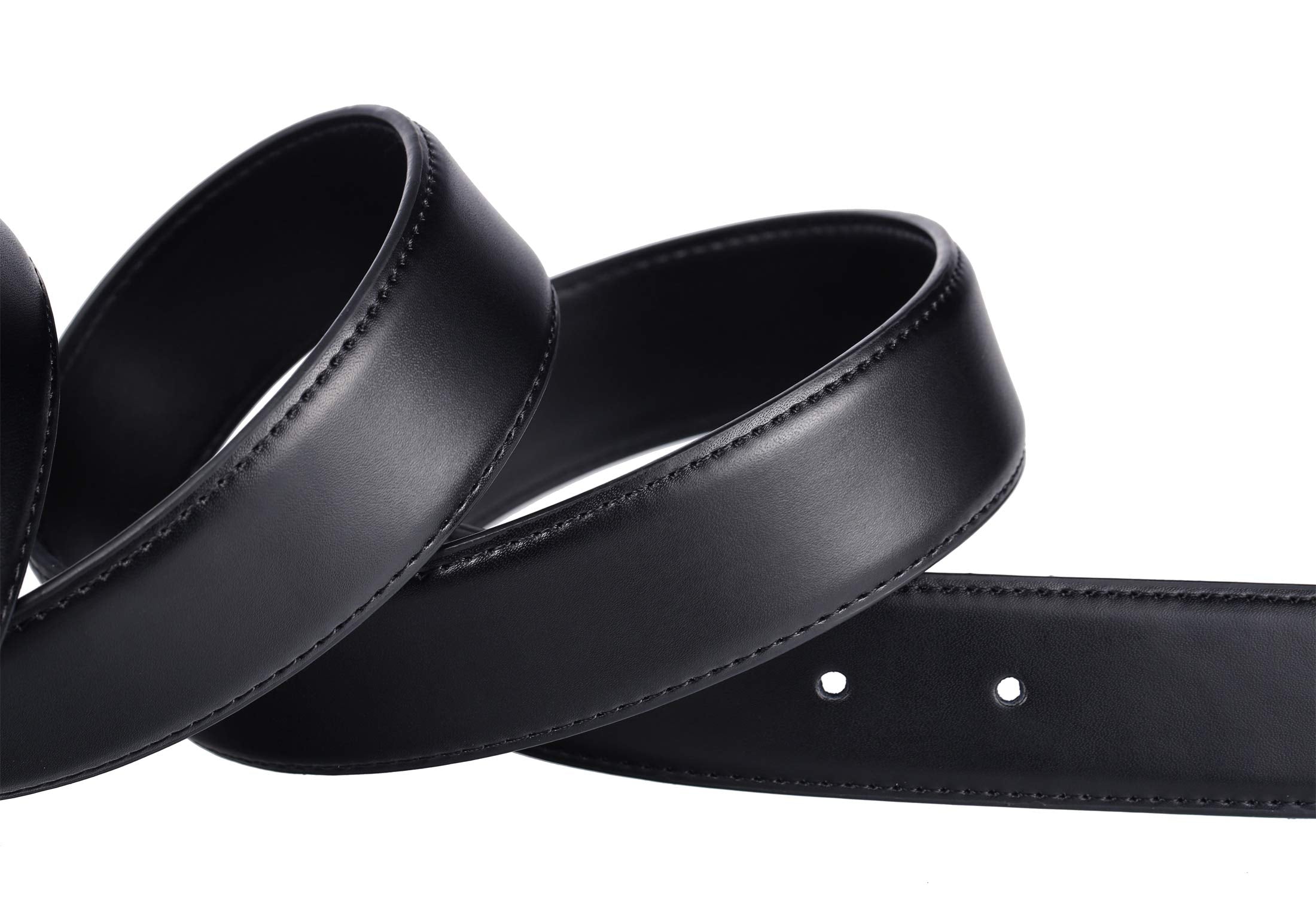 Weifert Men's Dress Belt Black Leather Belts for Jeans (38-40, Black2)