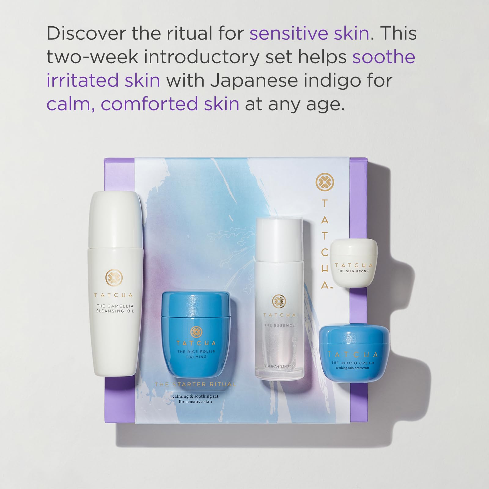 Tatcha The Starter Ritual Set - Soothing for Sensitive Skin | 2 Week Introductory Set | $92 Value