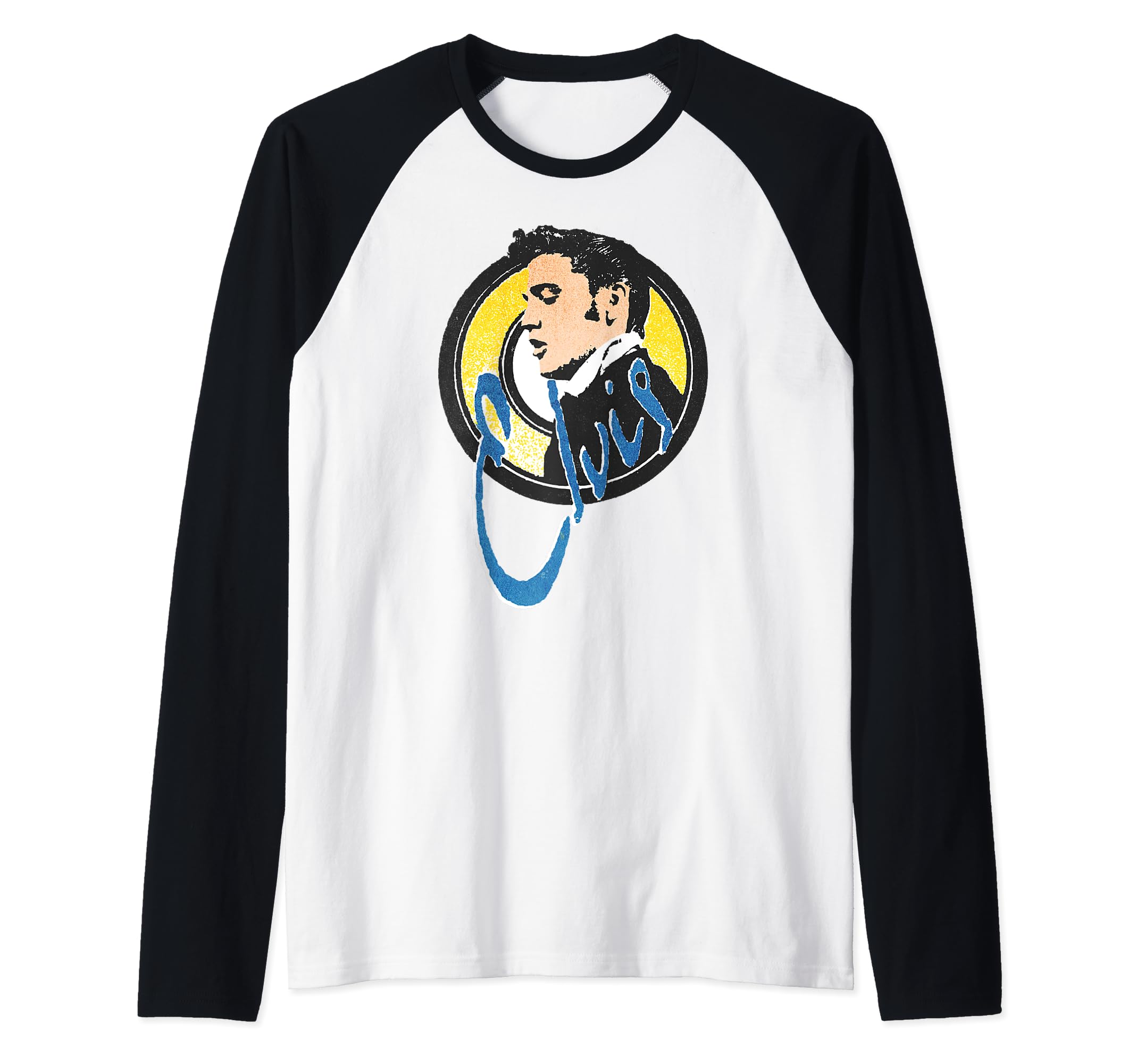 Elvis Presley Official Vintage Circle Raglan Baseball Tee