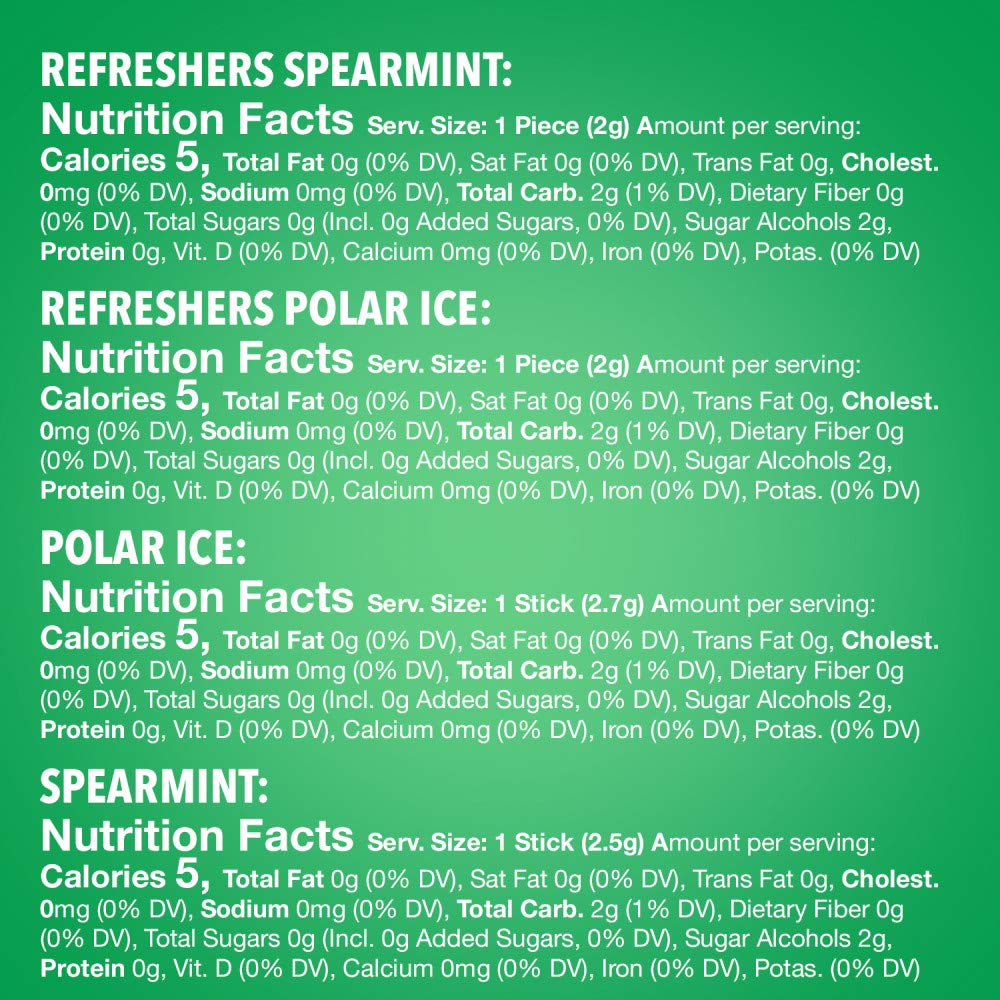 EXTRA Spearmint & Polar Ice Sugar Free Chewing Gum Bulk Assortment, 15 Sticks & 40 Pieces (2 Bottle Packs & 12 Single Packs)