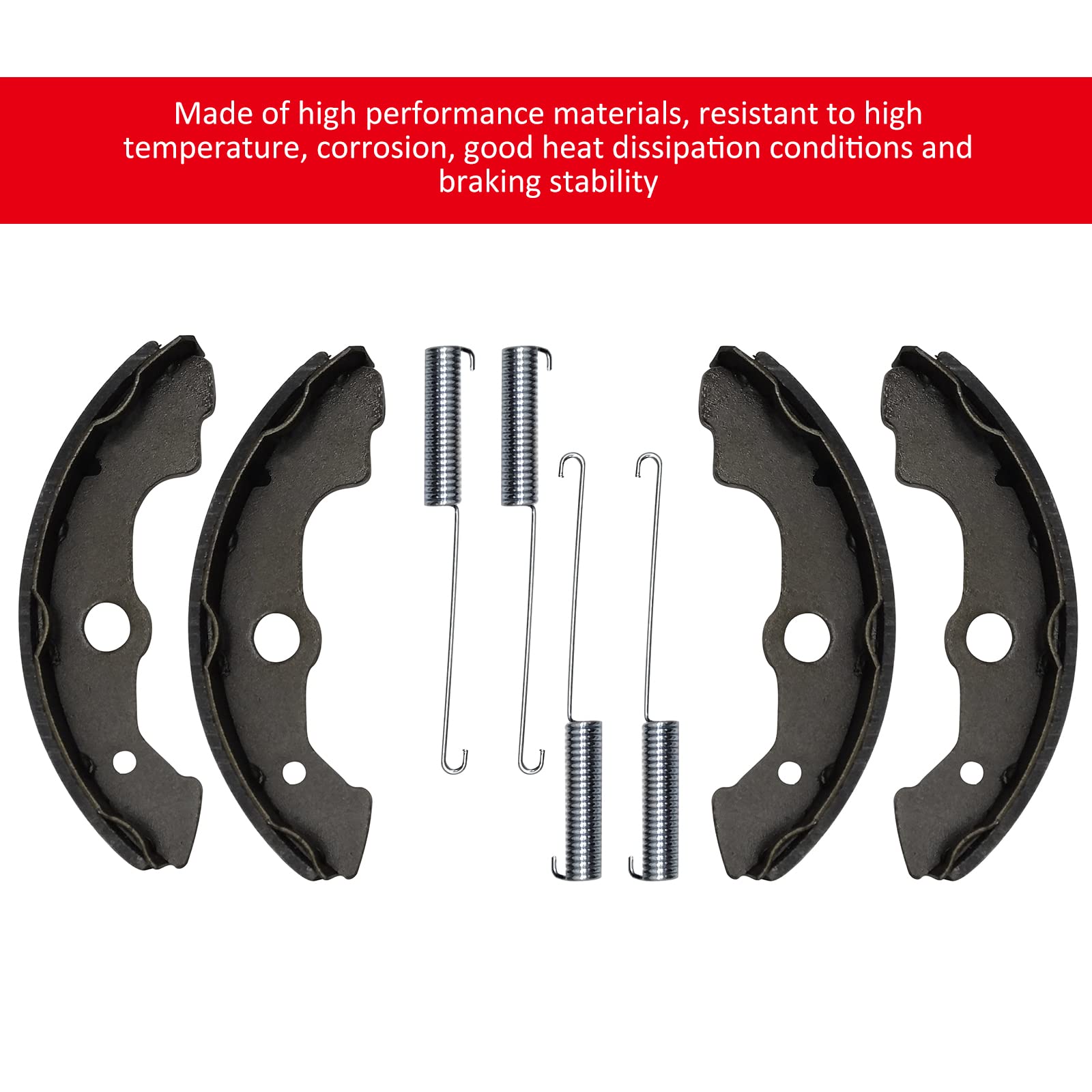 Front Brake Wheel Cylinders Shoes Kit for Honda TRX300 TRX300FW Fourtrax 300 4x4 1988-2000 (Left&Right),OEM# 45330-HC5-006 45310-HC5-006 06450-HC5-900