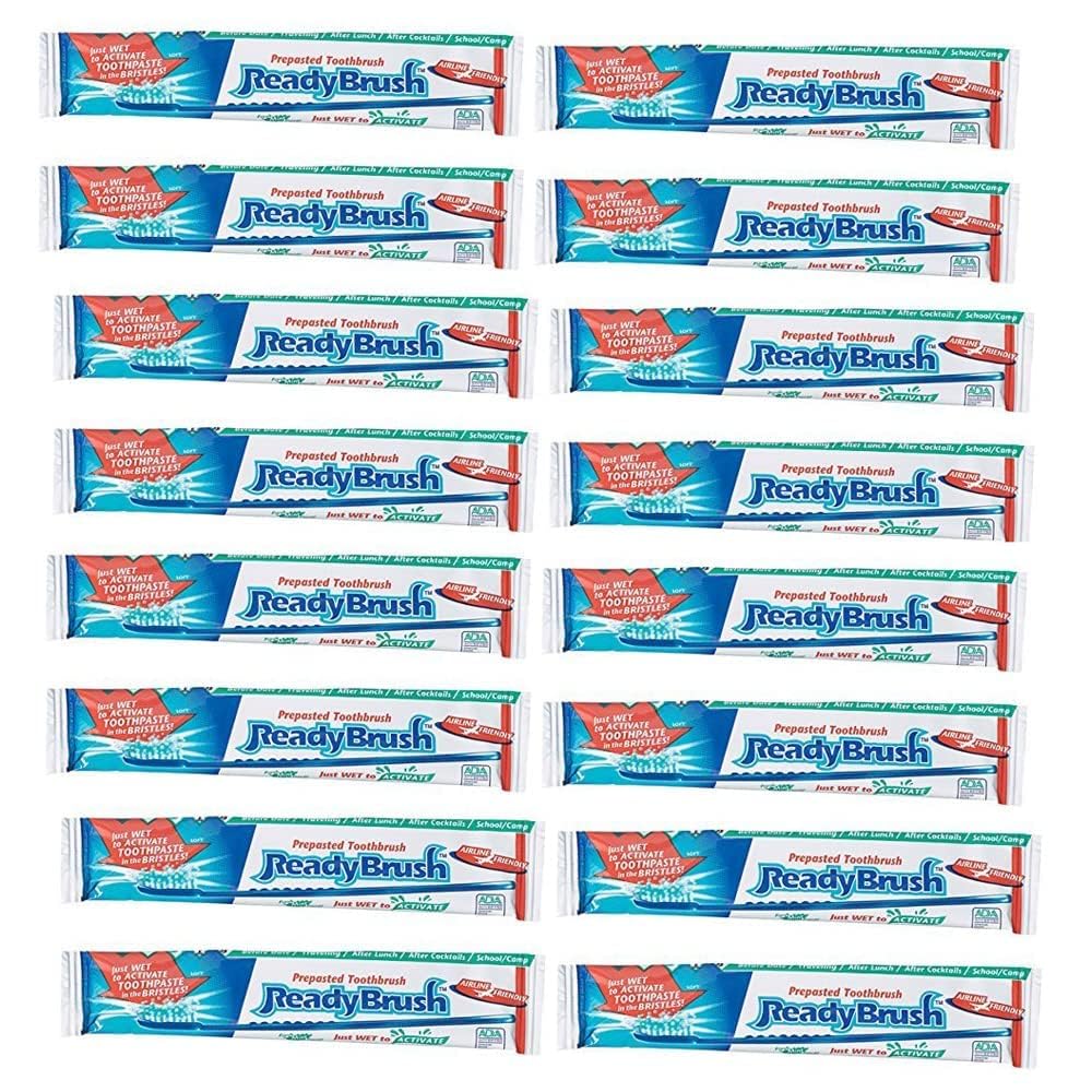ReadyBrush Prepasted Reusable Toothbrush- 30 Pack- Made in the USA