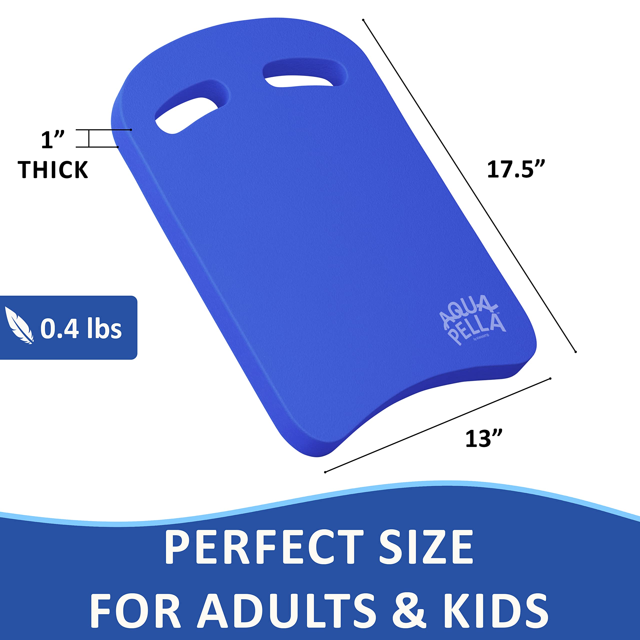 VIAHART Swimming Kickboard - One Size Fits All - A Great Training Aid for Children and Adults (Navy)