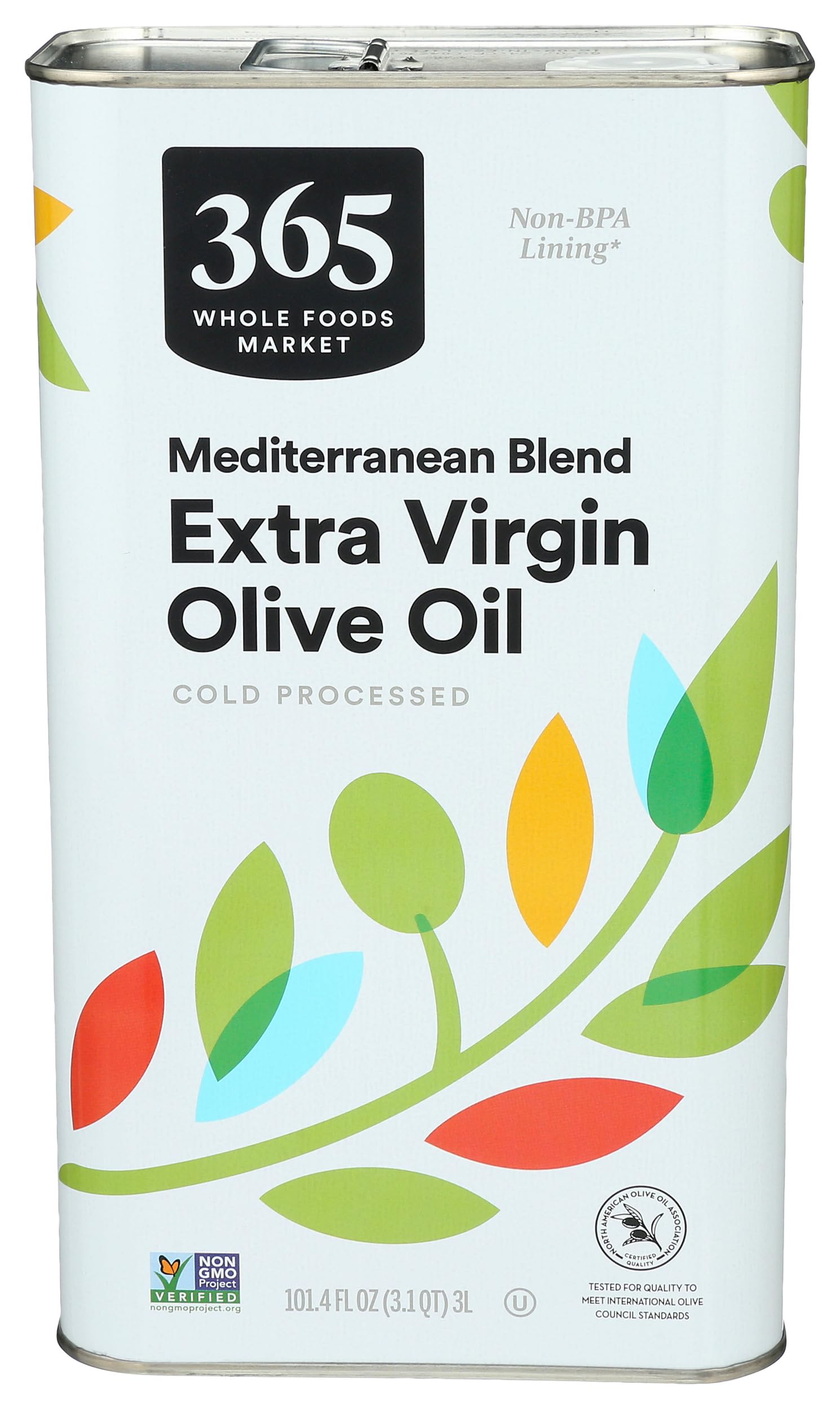 365 by Whole Foods Market, Extra Virgin Mediterranean Olive Oil, 101.4 Fl Oz