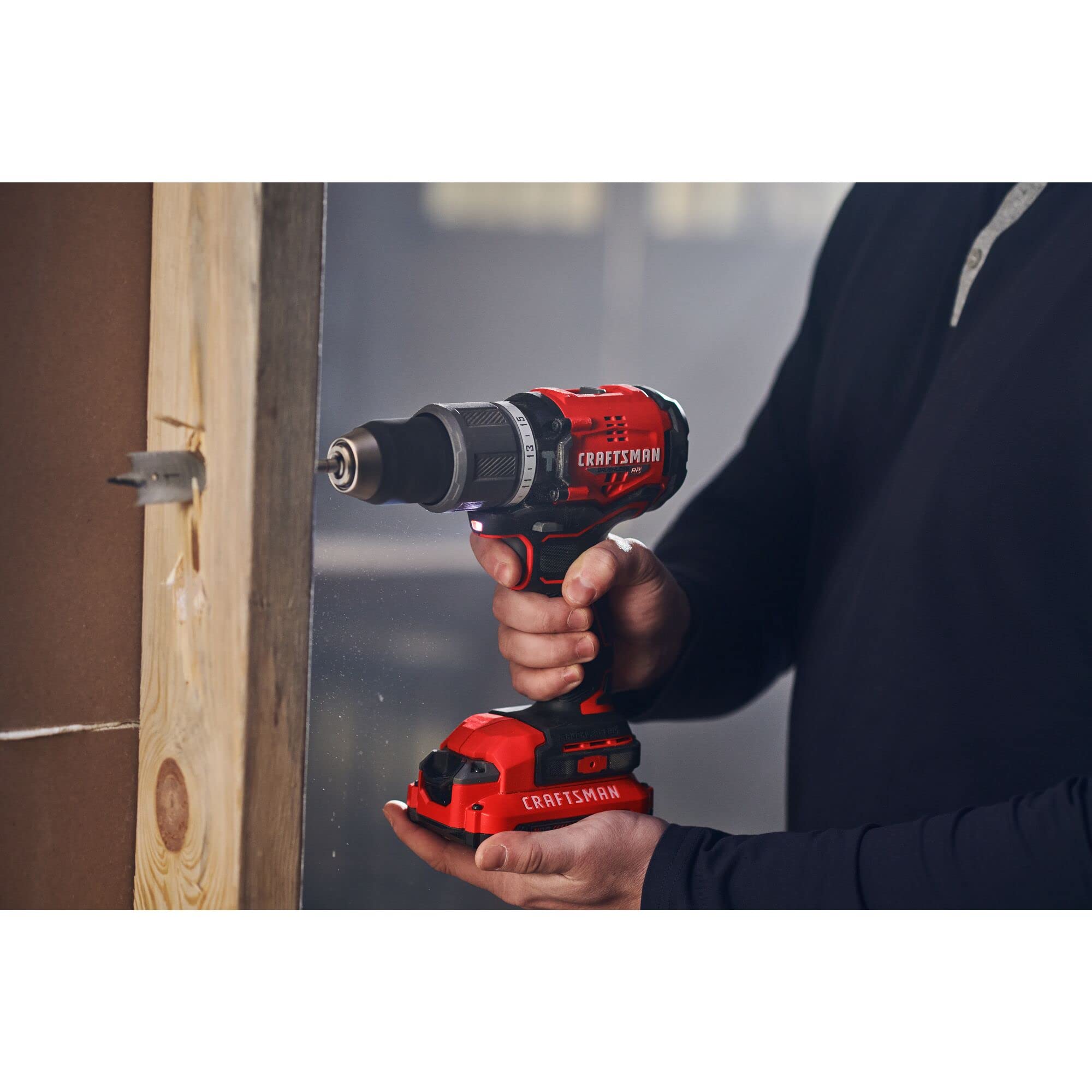 CRAFTSMAN V20 Cordless Hammer Drill, 1/2 inch, Bare Tool Only (CMCD732B)