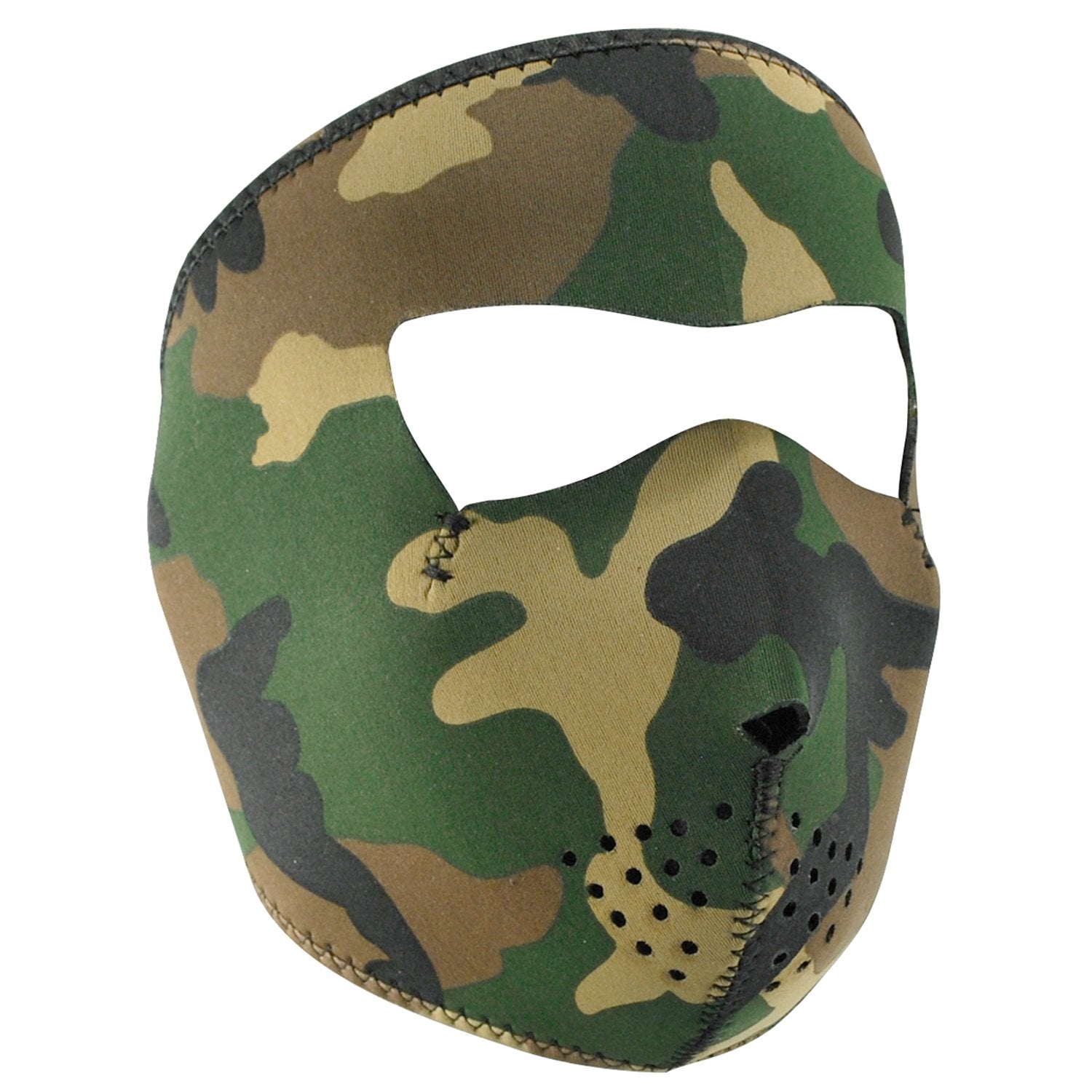 ZANheadgear® Full Mask Neoprene Woodland Camo