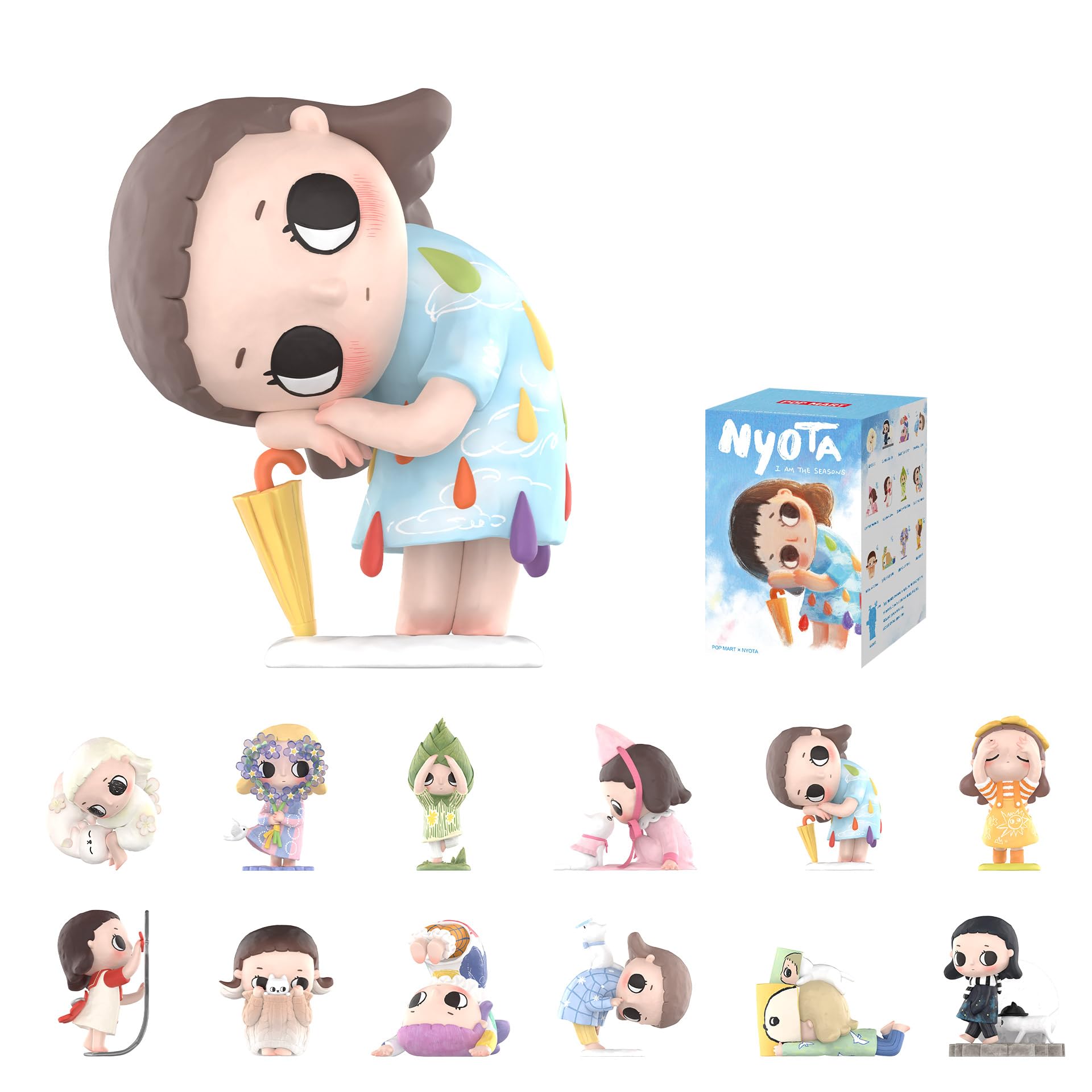 POP MART Nyota I Am The Seasons Series Blind Box Figures, Random Design Action Figures Collectible Toys Home Decorations, Holiday Birthday Gifts for Girls and Boys, Single Box