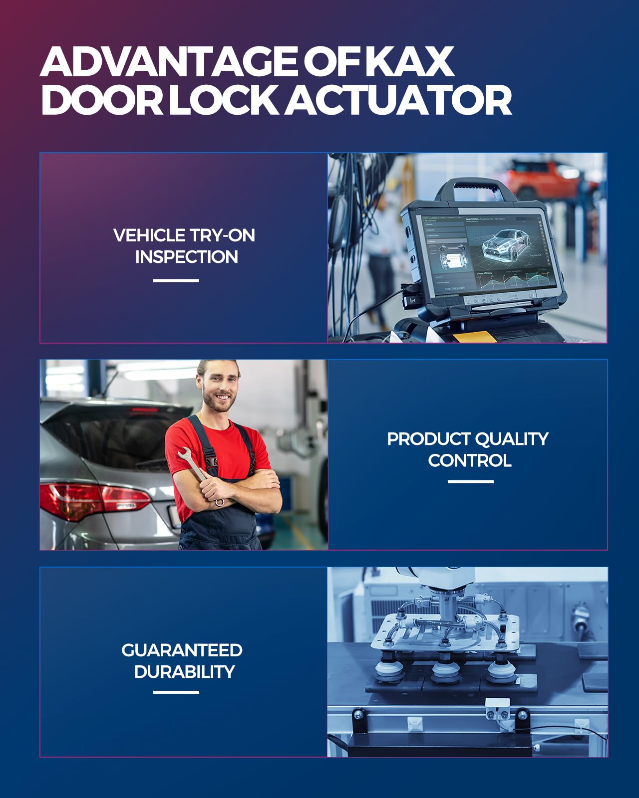 KAX 940-103 Door Lock Latch Assembly Front Right FR Passenger Side Fits C1500 1989-1999, K1500 1992-1999, Blazer 1992-1994, Astro 1988-1992,Truck Lock Actuator Motor Tailgate Lock Assembly