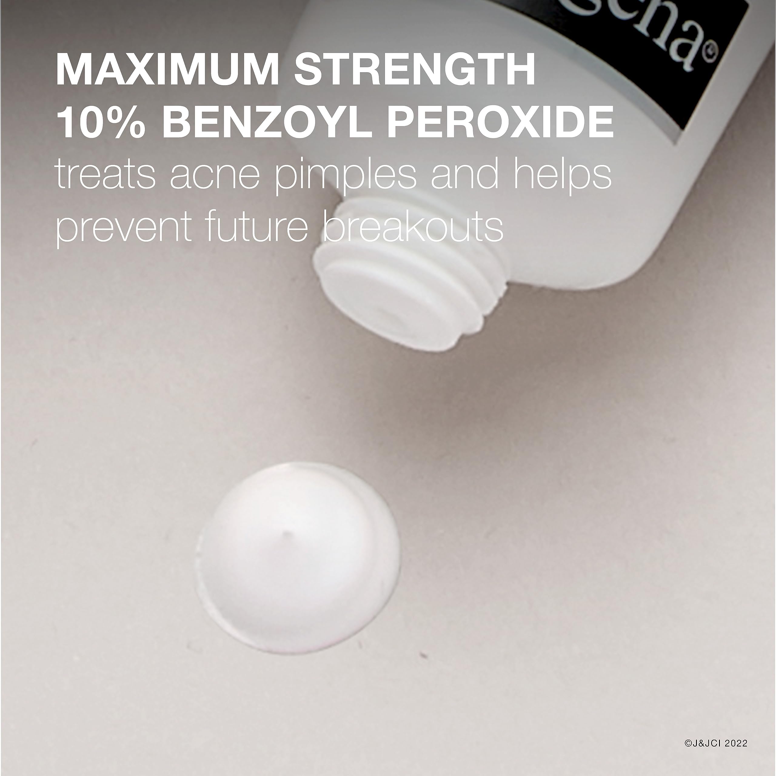 Neutrogena Rapid Clear Stubborn Acne Spot Treatment Gel with Maximum Strength 10% Benzoyl Peroxide Acne Treatment Medication, Pimple Cream for Acne Prone Skin Care, Twin Pack, 2 x 1 oz