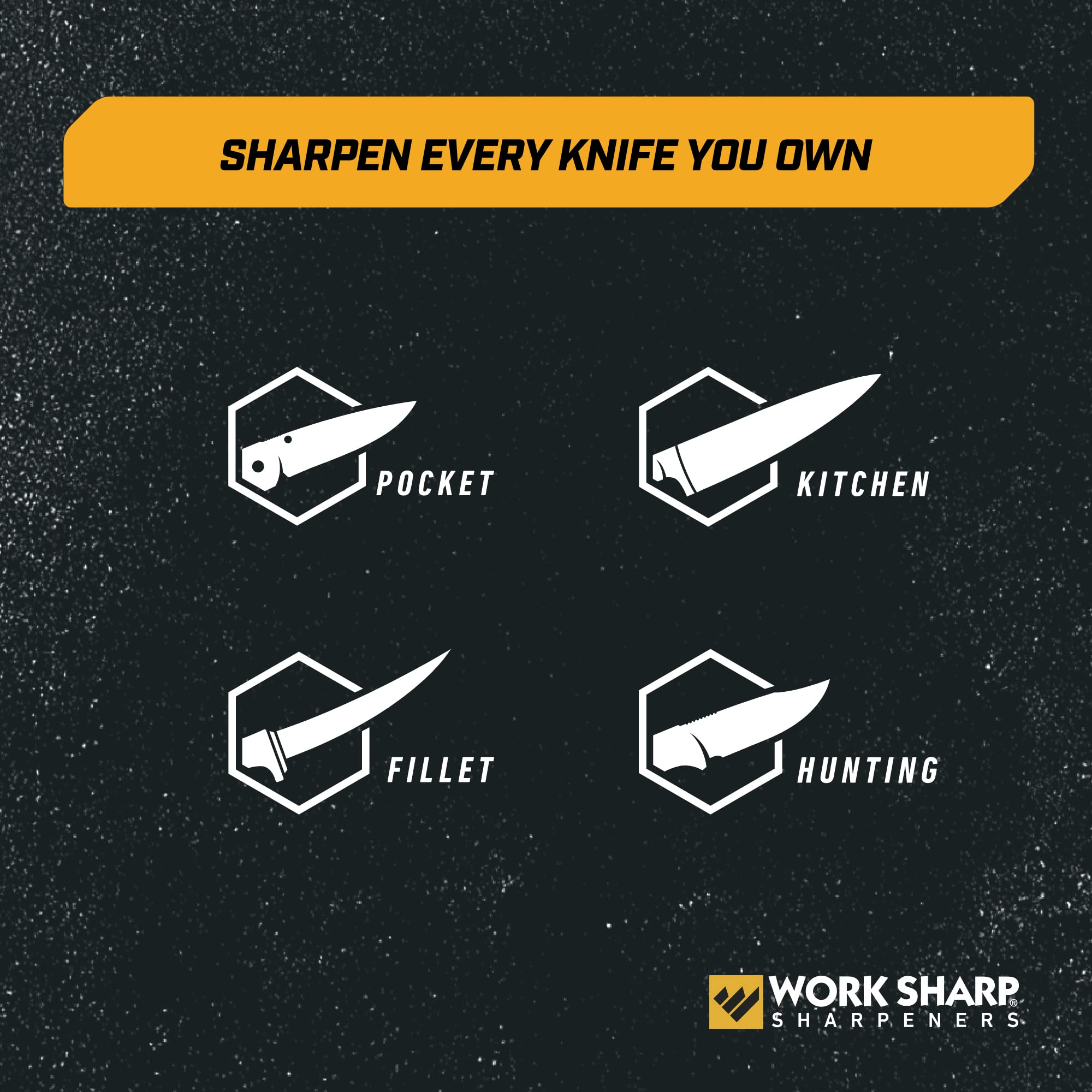 Work Sharp Precision Adjust Knife Sharpener - Knife Sharpening Tool Kit - Sharpens Kitchen & Serrated Knives