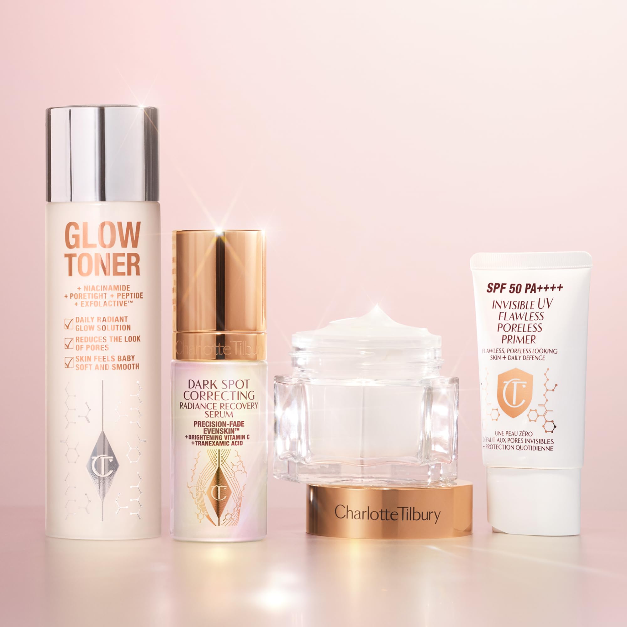 Charlotte Tilbury Invisible UV Flawless Makeup Primer - Broad Spectrum SPF 50 Sunscreen & Poreless Face Primer - Enriched with Hyaluronic Acid to Hydrate, Protect & Prime Skin (30ml)