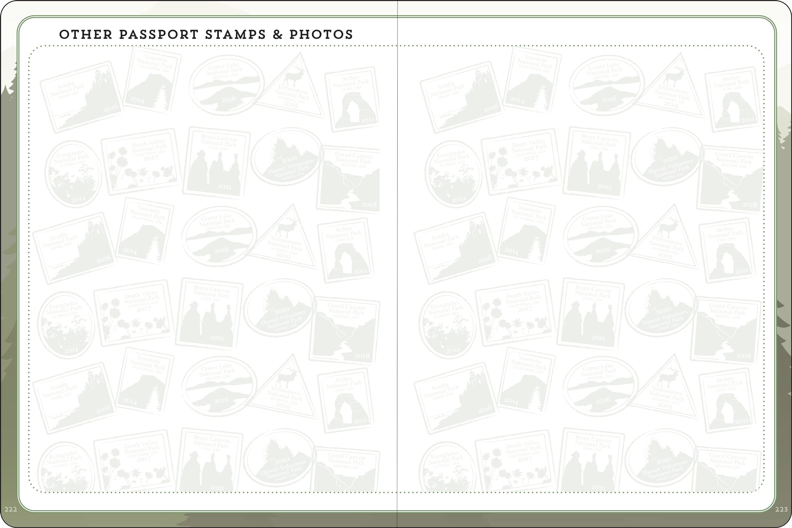 USA National Parks Journal & Passport Stamp Book (all 63 National Parks included)