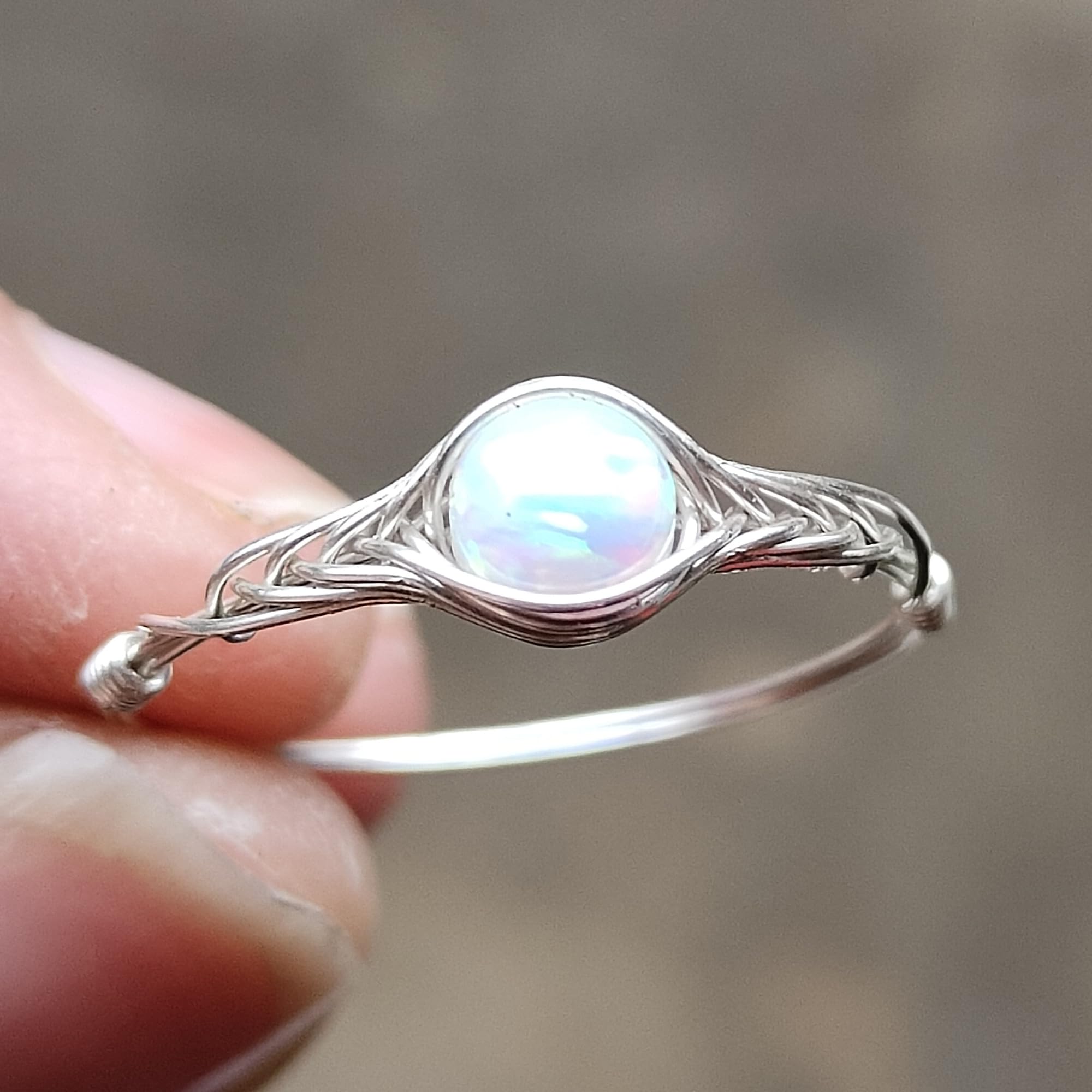 Opal ring opal rings for women sterling silver handmade by GRB ROY (10)