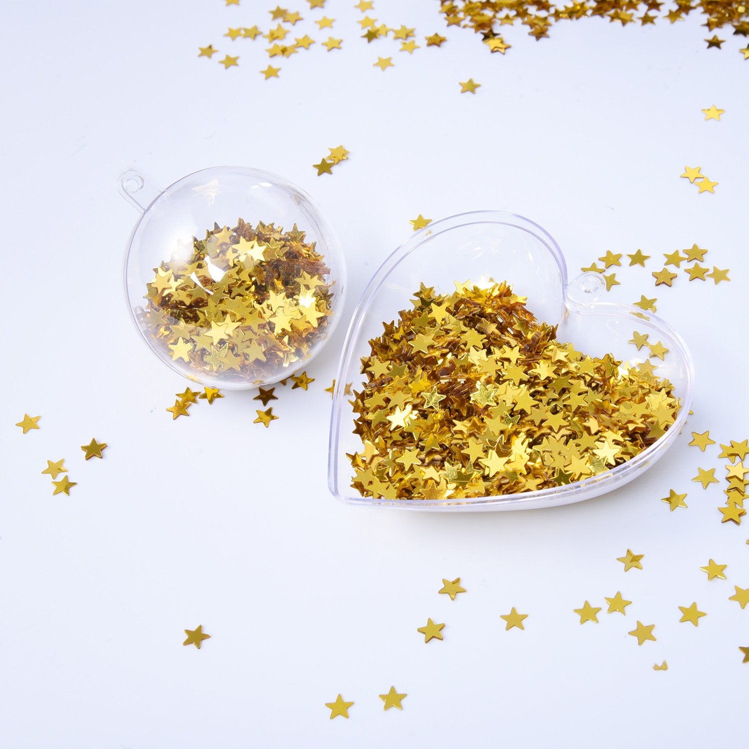 eBoot Star Confetti Table Confetti Metallic Foil Stars Sequin for Party Wedding Decorations, 30 Grams/ 1 ounce (Gold)