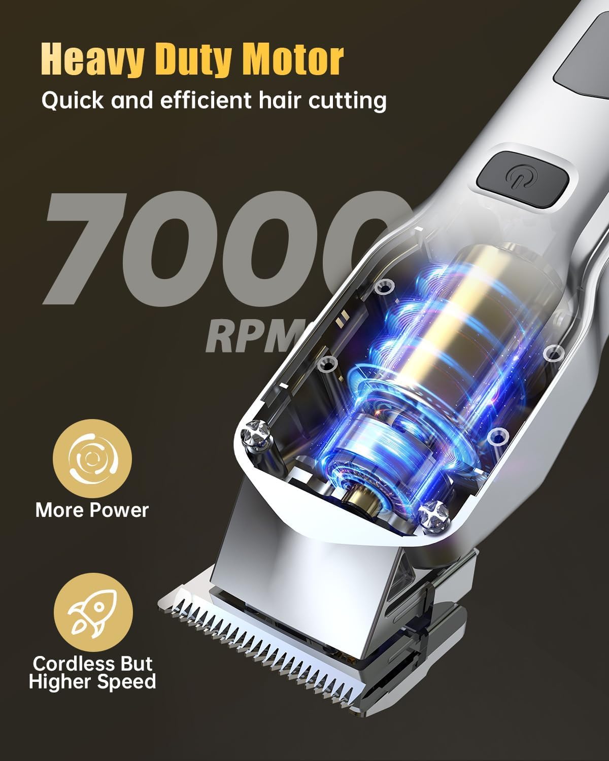 Romanda Clippers and Trimmers Set, Hair Clippers for Men Cordless,Mens Clippers and Grooming Set,Barber Clippers Set