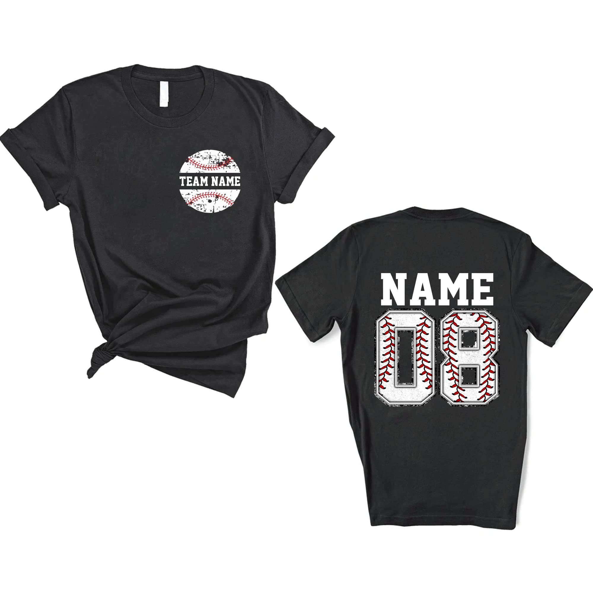Custom Baseball Shirt, Baseball Numbers Shirt, Personalized Baseball Tees, Baseball Spirit Wear, Baseball Shirts, Baseball Team Name Shirt, Baseball Mother Shirt, Front and Back Print Colorful