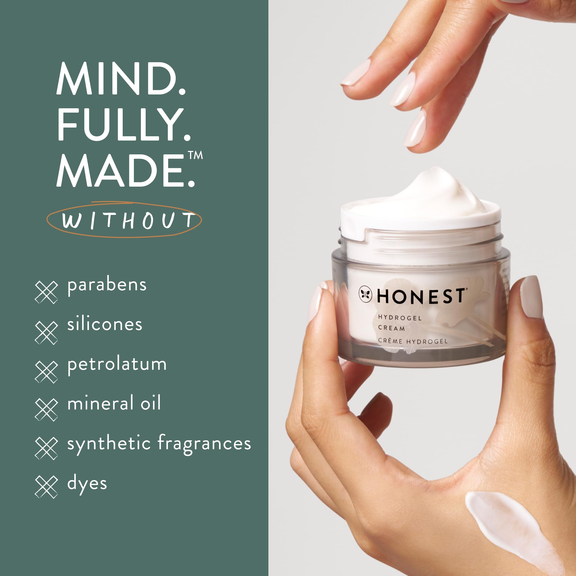 Honest Beauty Superstar Skincare Trio | Mini Hydrogel Cream + Gentle Gel Cleanser, Full Size Stay Hydrated Hyaluronic Acid | Vegan + Cruelty Free