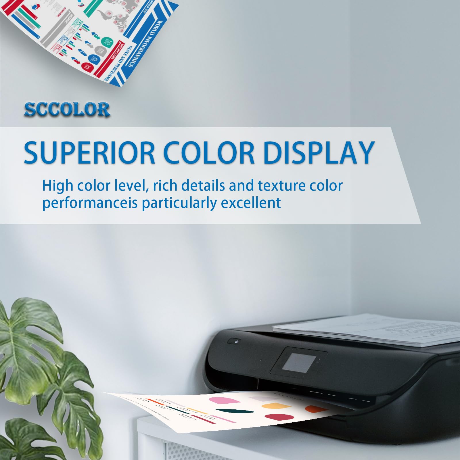 SPLENDIDCOLOR 712 Ink Remanufactured 712XL Ink Cartridges Replacement for DesignJet T650 T630 T230 T210 Studio Plotter Printers.4 Pack Black Cyan Magenta Yellow Ink Cartridges