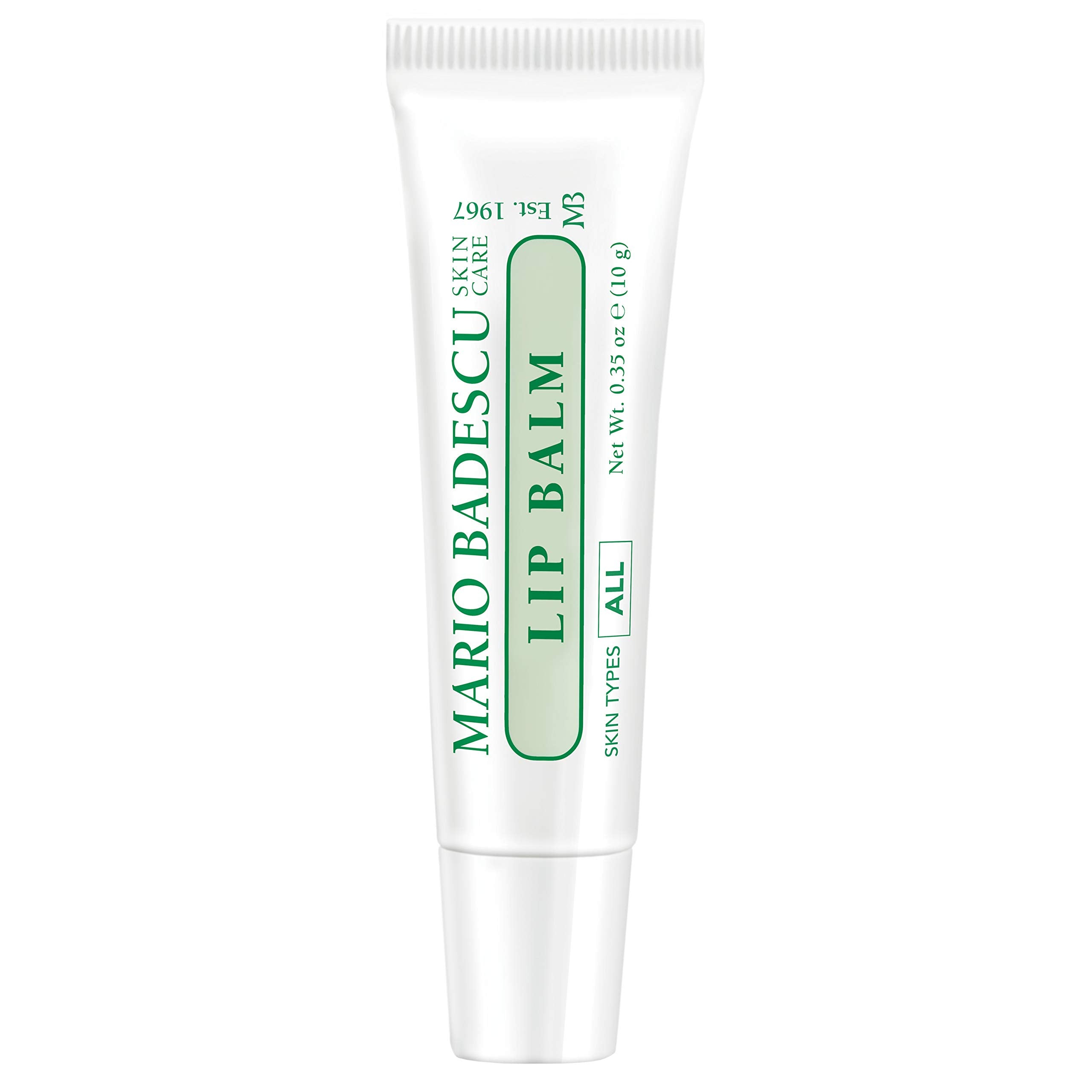 Mario Badescu Moisturizing Original Lip Balm for Dry Cracked Lips, Infused with Coconut Oil and Shea Butter, Ultra-Nourishing Care Moisturizer for Soft, Smooth and Supple Feel, 0.35 Oz