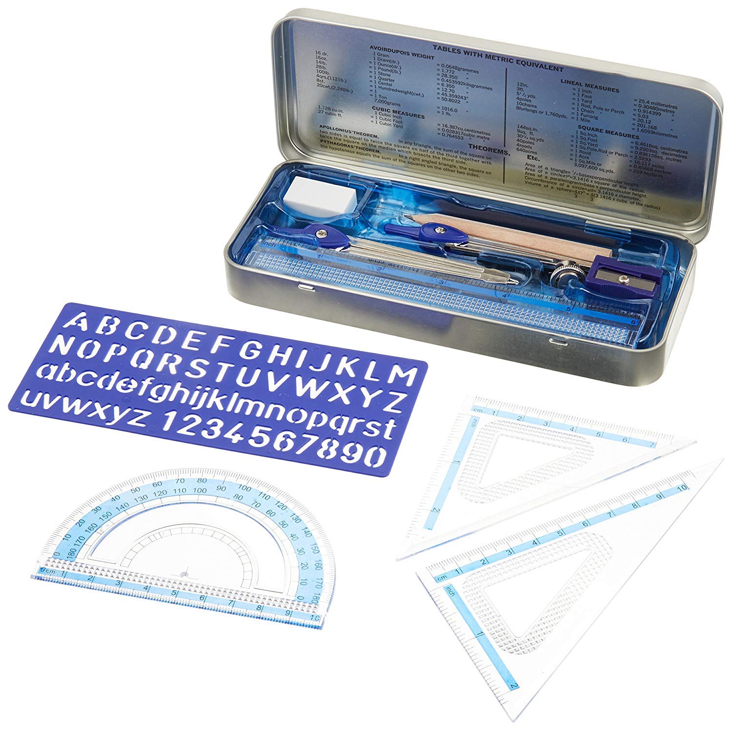 Staedtler Math Set for Drawing, Measuring Tools (557 10 BN 02)