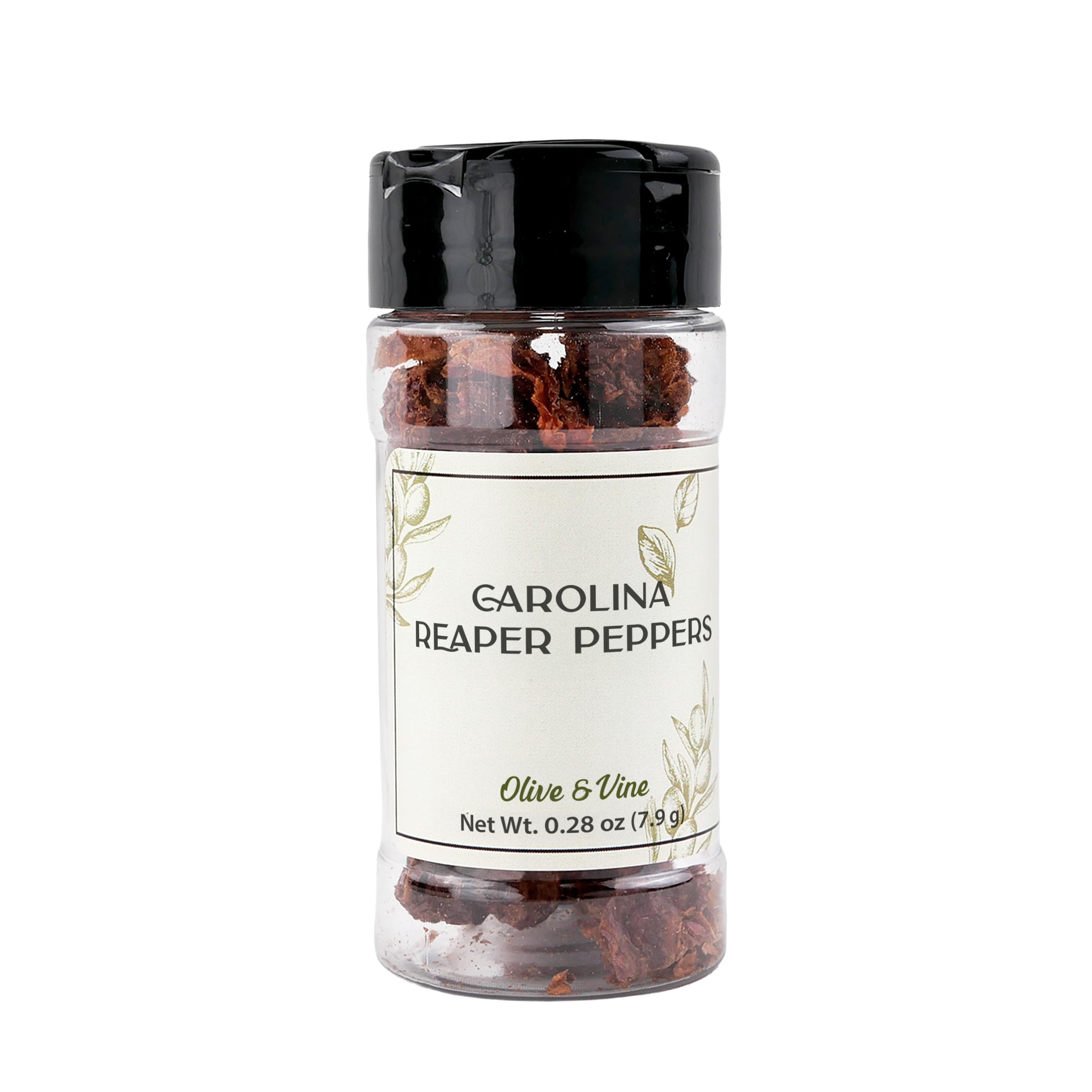 Olive & Vine Carolina Reaper Peppers, Intense Heat, For Spicy Dishes & Sauces, Rich Tradition, Authentic Taste, For Global Recipes (0.288 Ounce)
