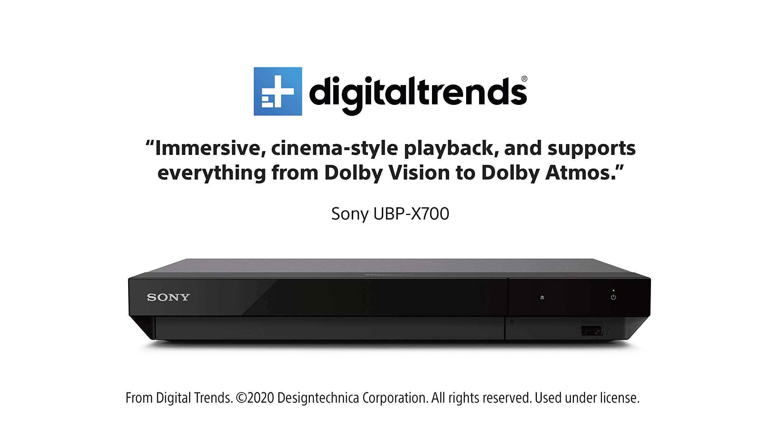 Sony UBP-X700 4K Ultra HD Home Theater Streaming Blu-Ray Player