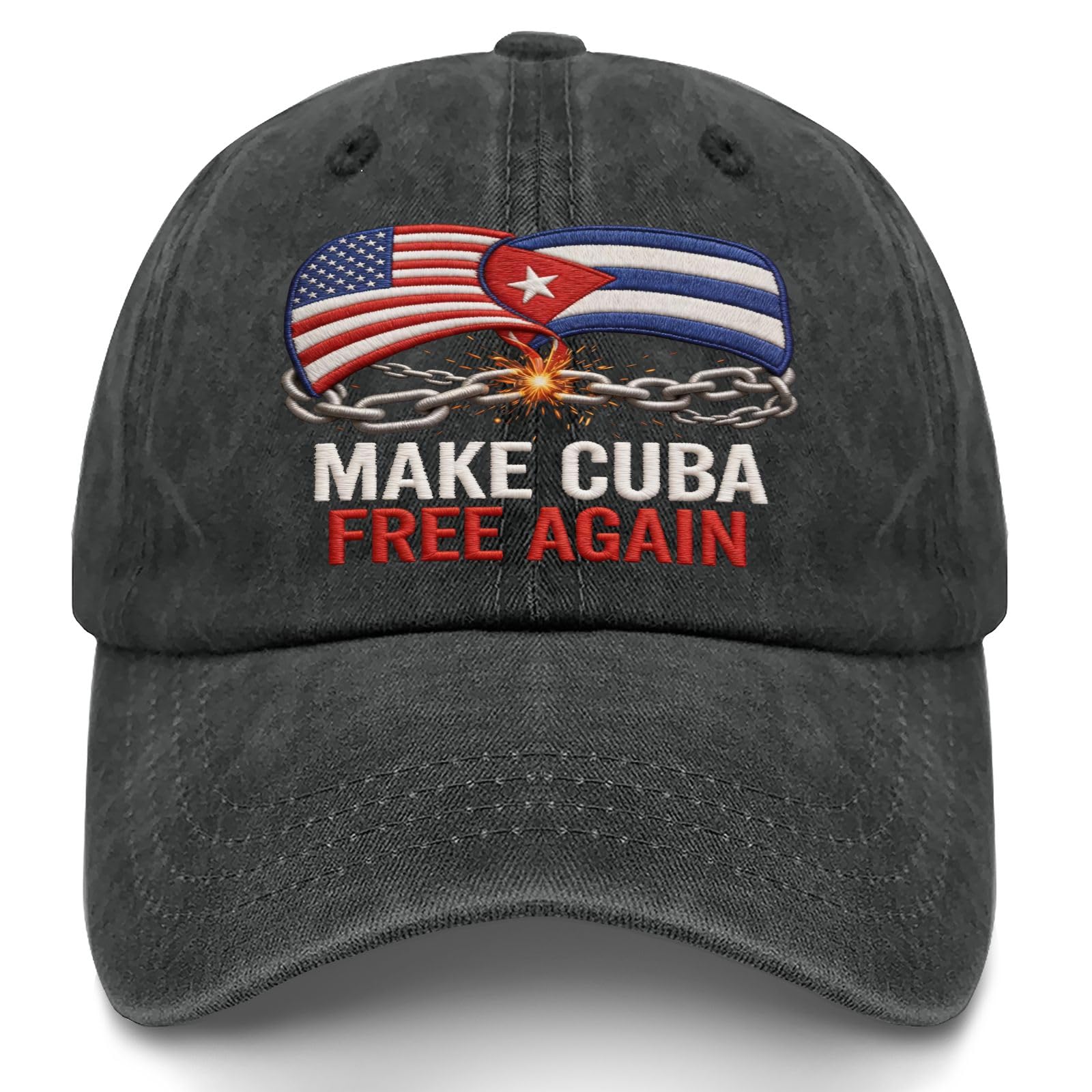 Make Cubas Great Again Embroidered Baseball Hats Garde Caps for Dad