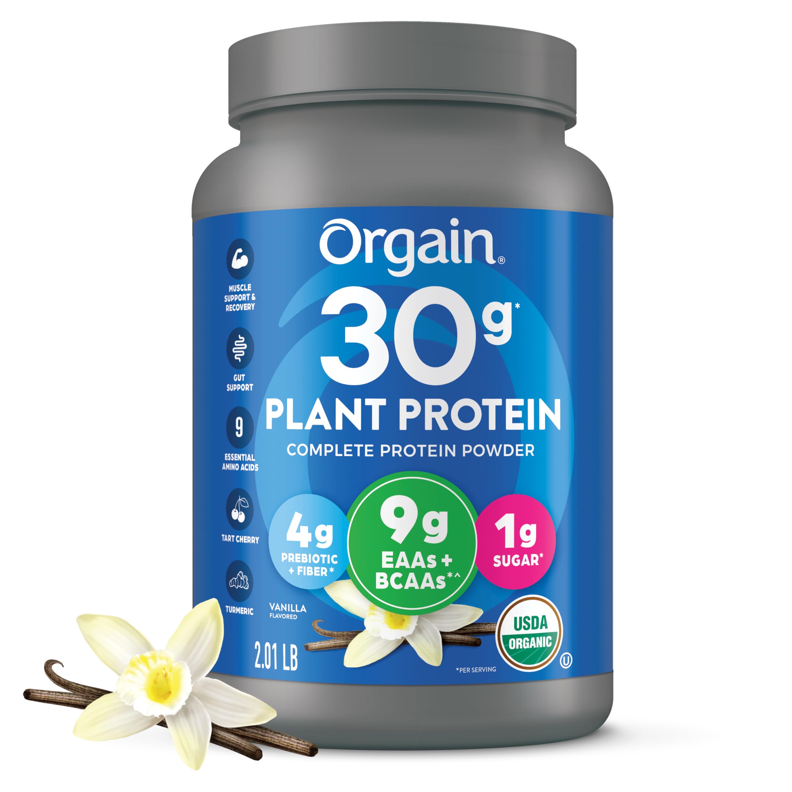 Orgain Sport Protein Powder Vanilla 2.01 lb (Packaging May Vary)