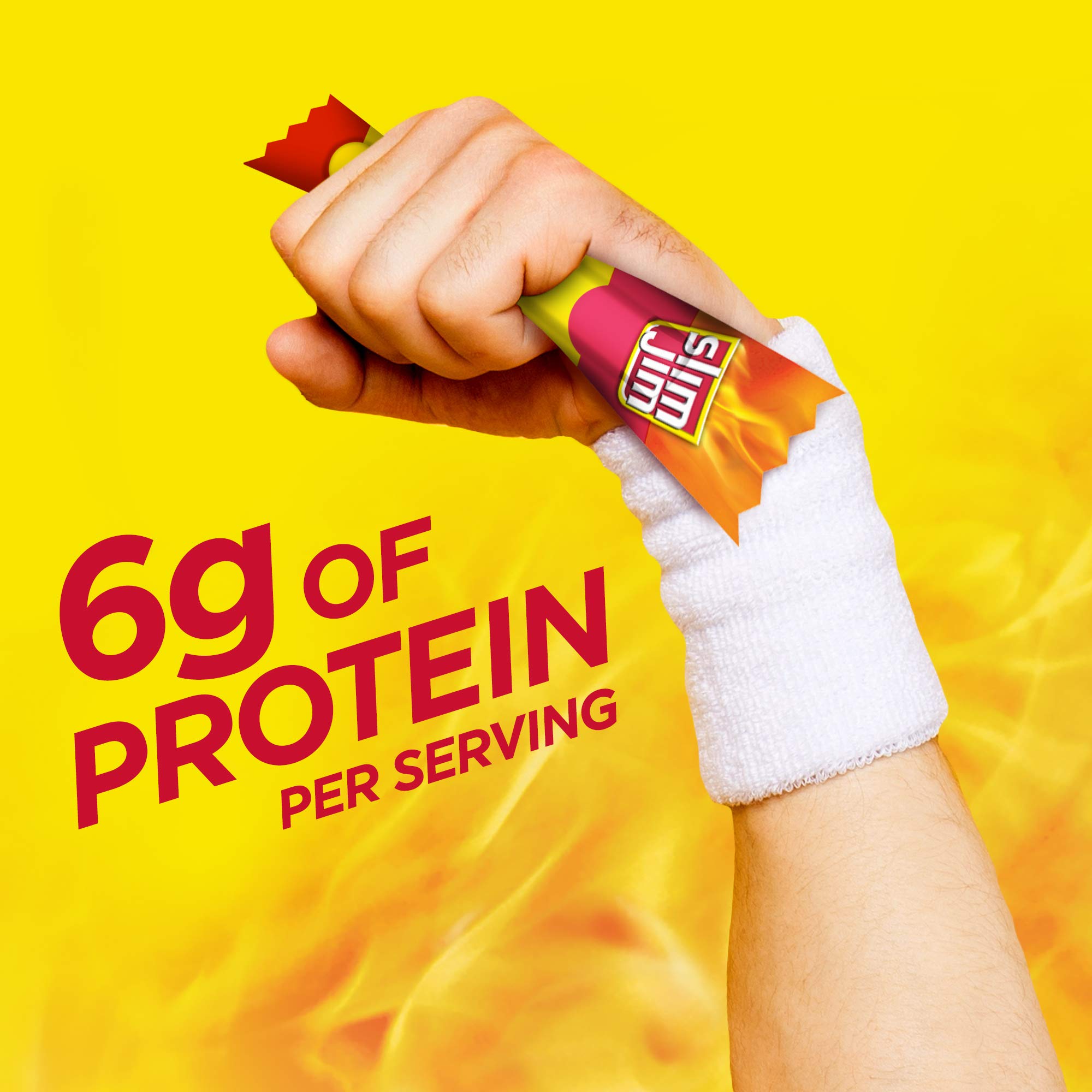 Slim Jim Smoked Meat Sticks, Original Flavor, 6g Protein Per Serving, Snack Size, Lunchbox Snack, 0.28 oz. (14 Count)