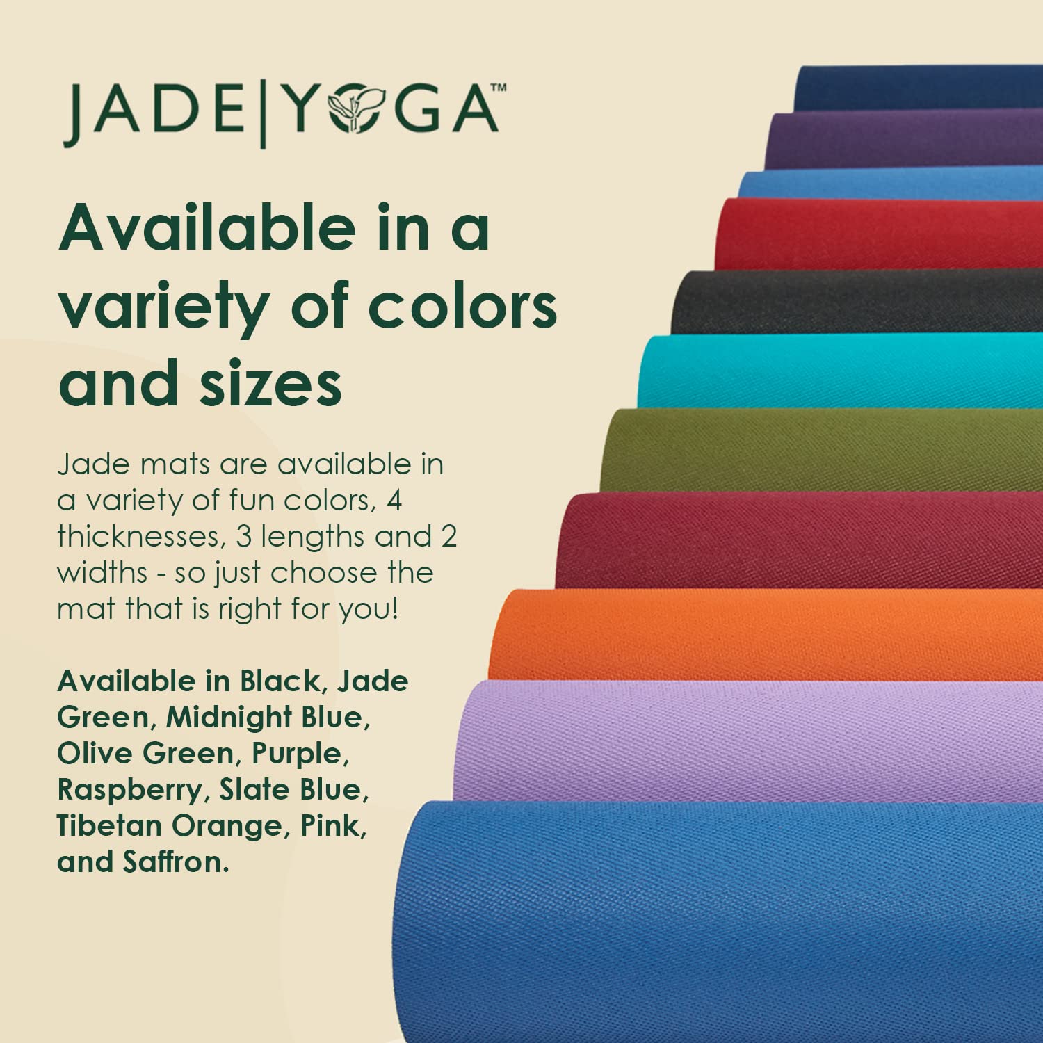 JadeYoga Harmony Yoga Mat - Durable & Thick Gym Fitness Mat, Non-Slip Natural Rubber Yoga Mat- Home Exercise & Stretching Mat, Workout Mat- Yoga, Pilates & Meditation for Women & Men (Raspberry, 68'')