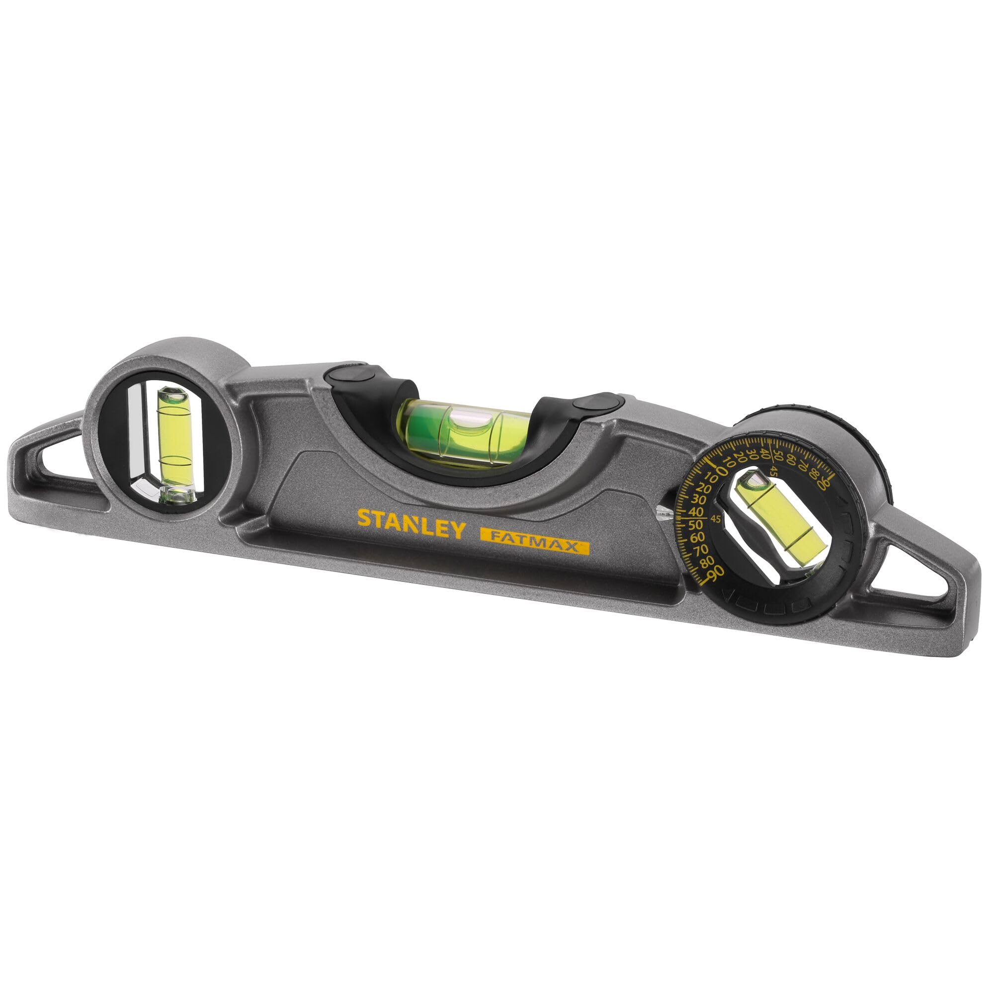 Stanley 0-43-609 Spirit level "Torpedo Pro" of aluminum, Black