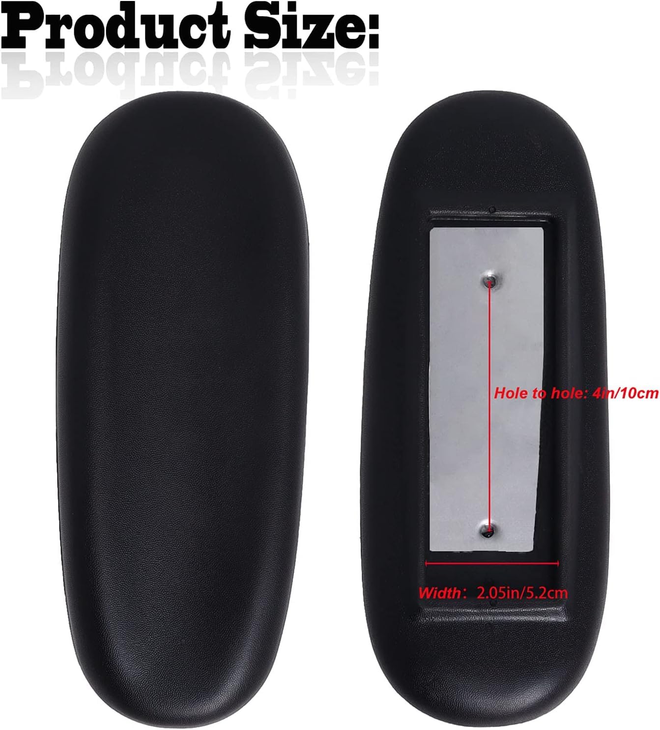 Office Chair Arm Rest Replacement Fits All Styles of Arms with Mounting Hole Patterns Screws Set Desk Armrest Cover(2Pack)