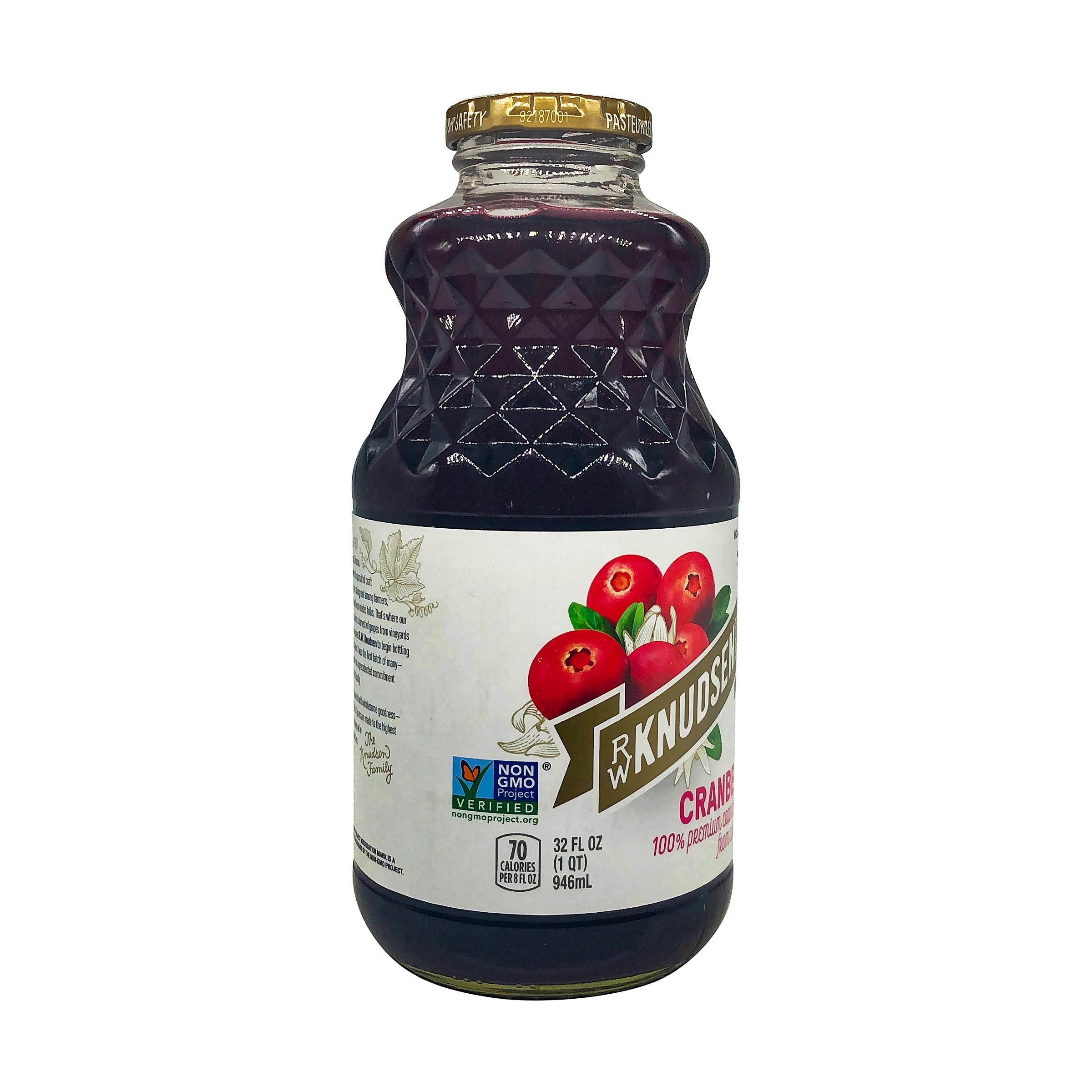RW KNUDSEN Just Cranberry Juice, 32 FZ