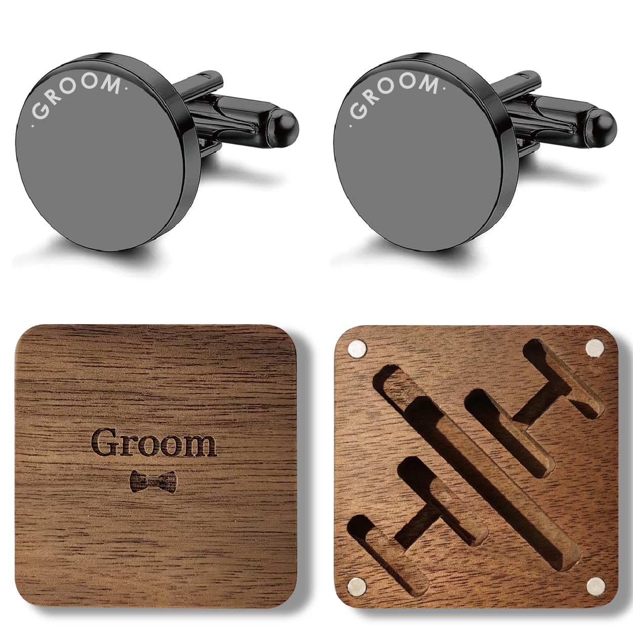 GroomBrideGifts Cuff Links Mens Groom Wedding Gifts CuffLinks.