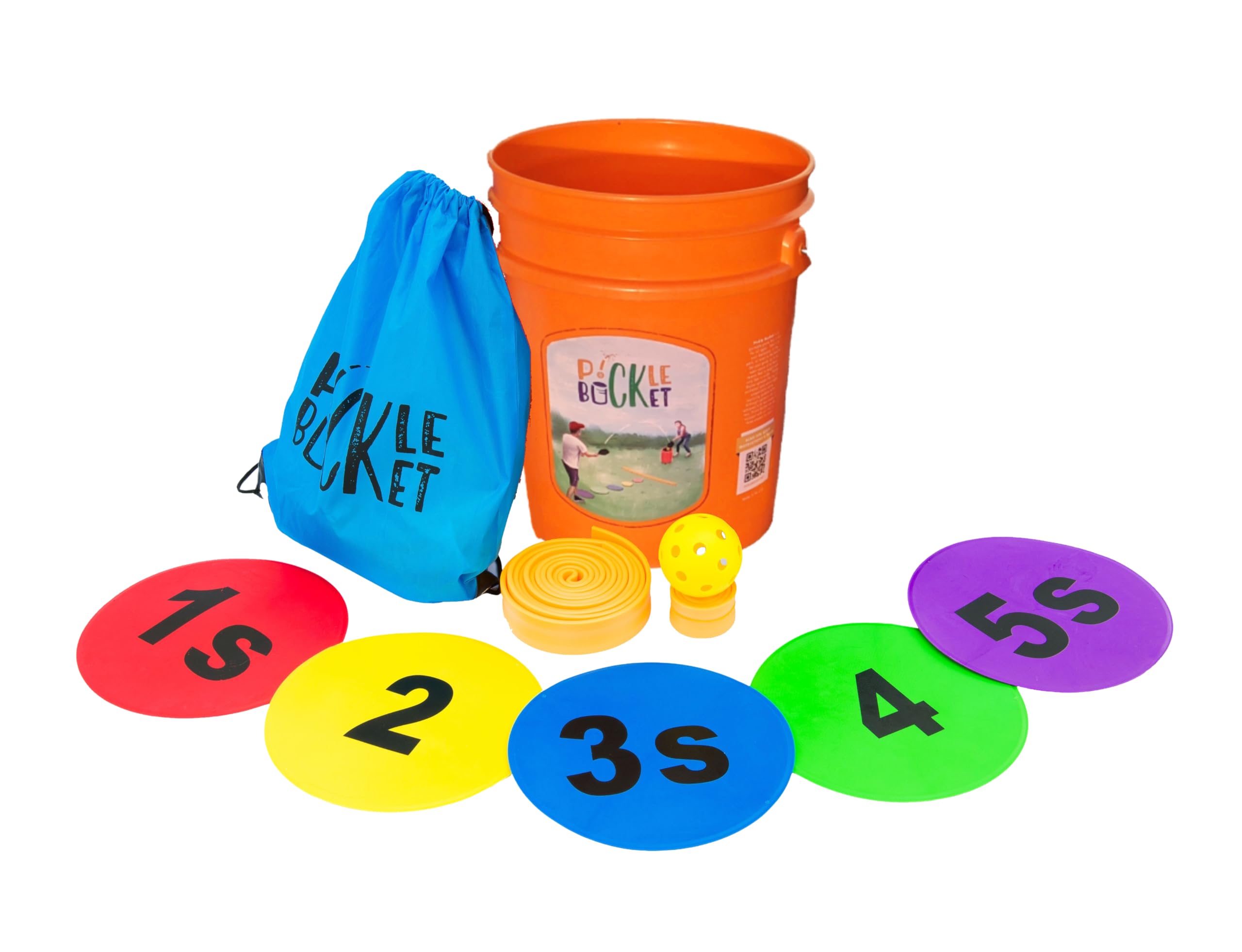 Pickle Bucket Lite Backyard Game Set for Pickleball (no Paddles Included)- Pickleball Outdoor Yard Game and Beach Game