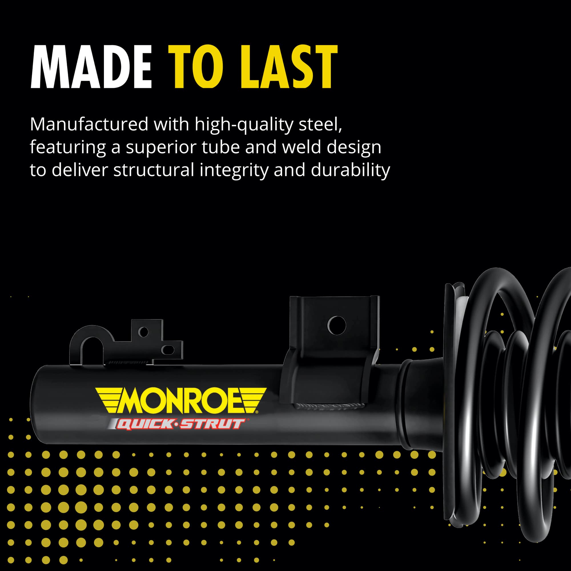 Monroe Shocks & Struts 772665 Monroe Quick-Strut Complete Strut Assembly Suspension Strut and Coil Spring Assembly