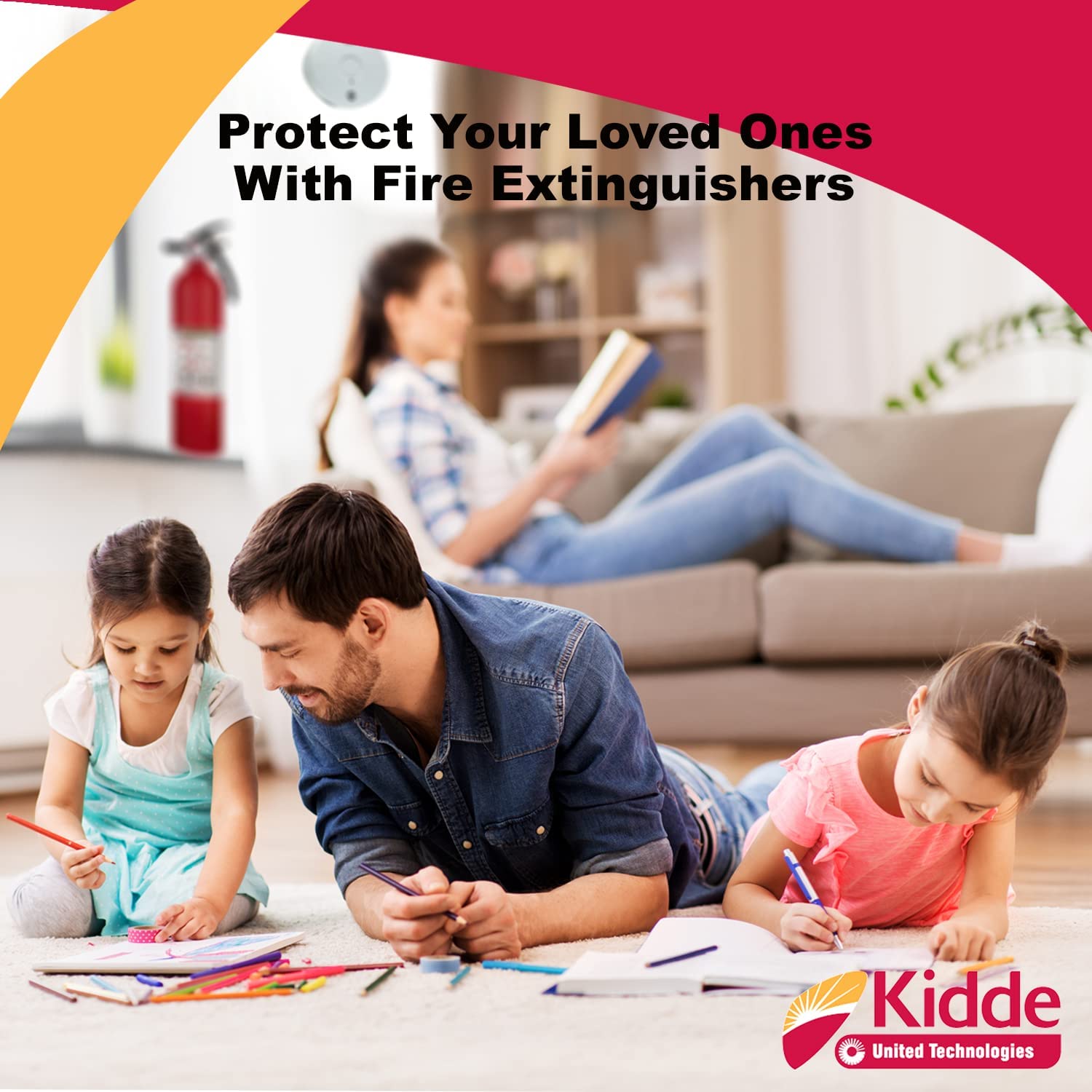 Kidde FA110 Multipurpose Fire Extinguishers 8 Pack - Red, (Rating 1-A:10-B:C) Includes Wholesalehome Cleaning Cloth