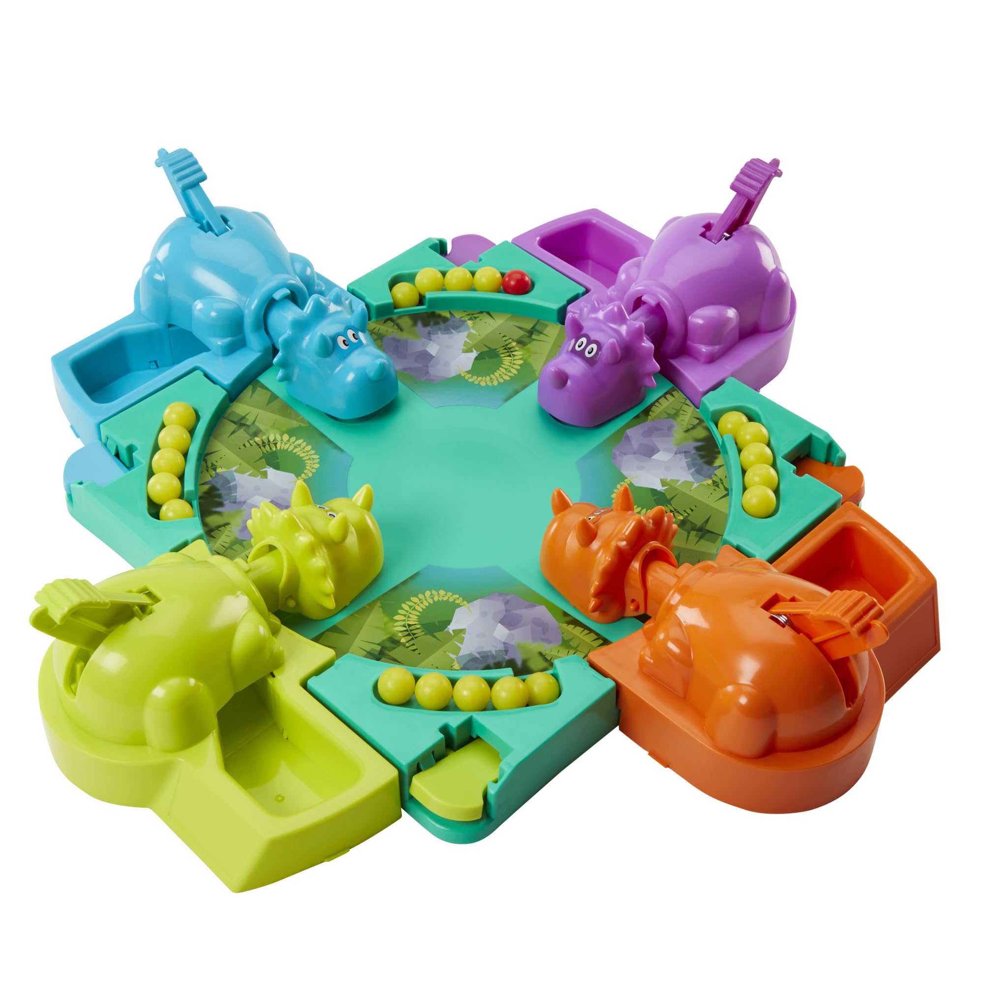 Hasbro Gaming Hungry Hungry Hippos Dino Edition Board Game, Pre-School Game for Ages 4 and Up; for 2 to 4 Players (Amazon Exclusive)